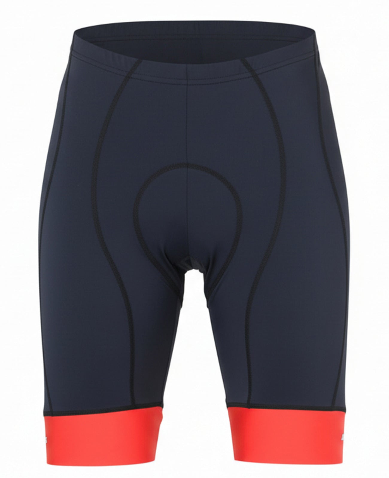 Pantaloni per biciclette maschile pantaloni corti linea di comfort rossa nera