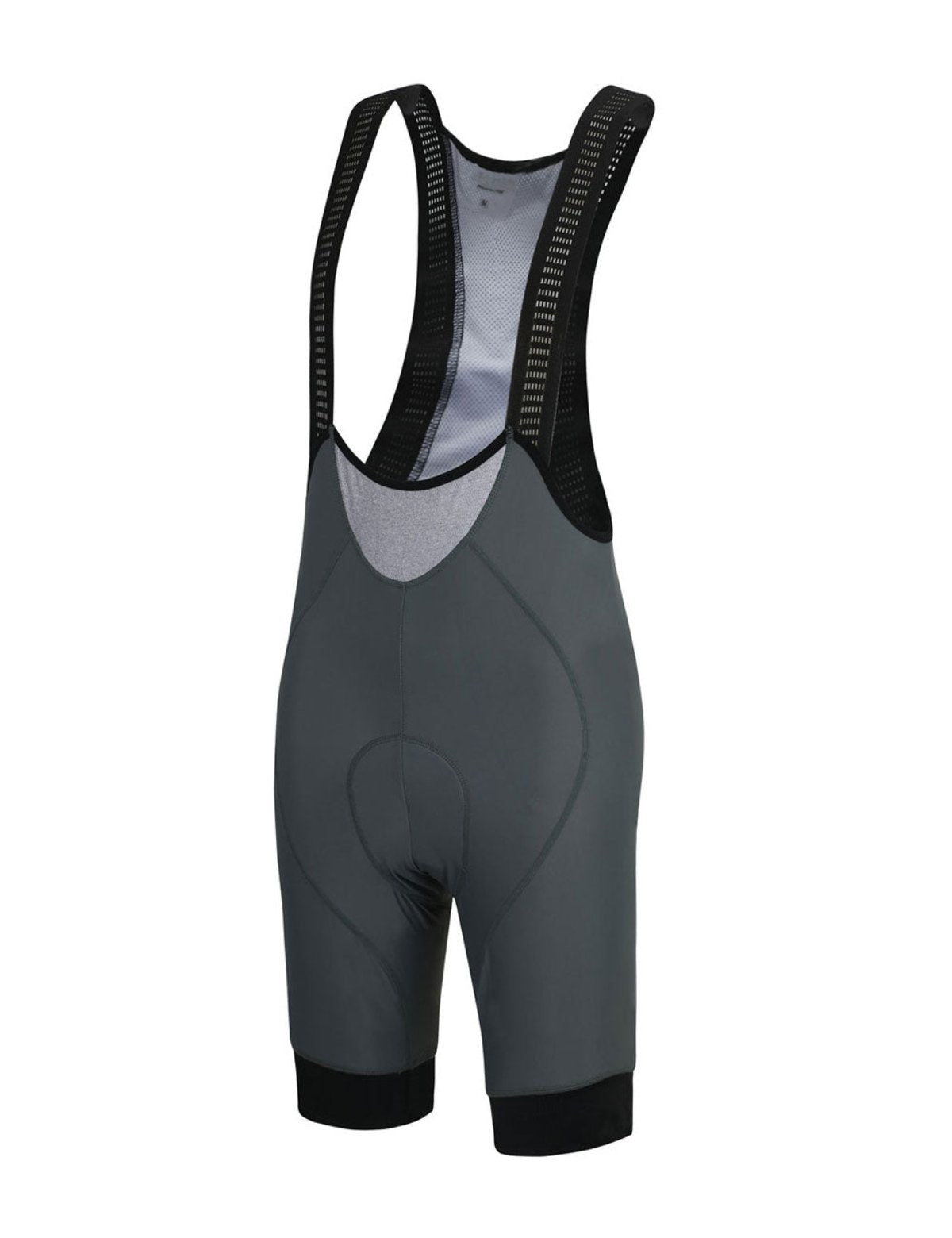 Pantaloni per biciclette maschile pantaloni per biciclette corti con cinghie pantaloni portanti per squadra grigio