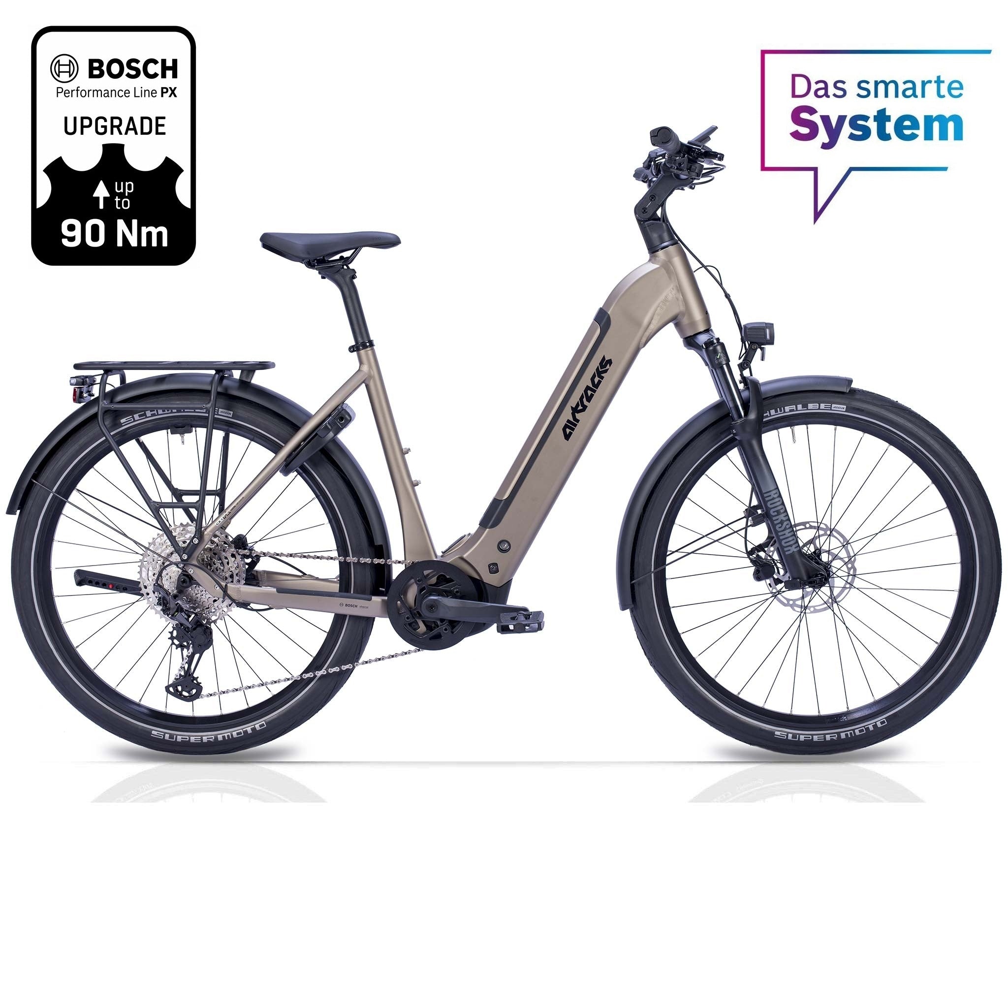 27,5" Dames E-SUV MTB Wave LS TERRA CX1 BOSCH PERFORMANCE LINE PX Smart System POWERTUBE 800 Wh 12-versnellingen SHIMANO XT RD-M8100