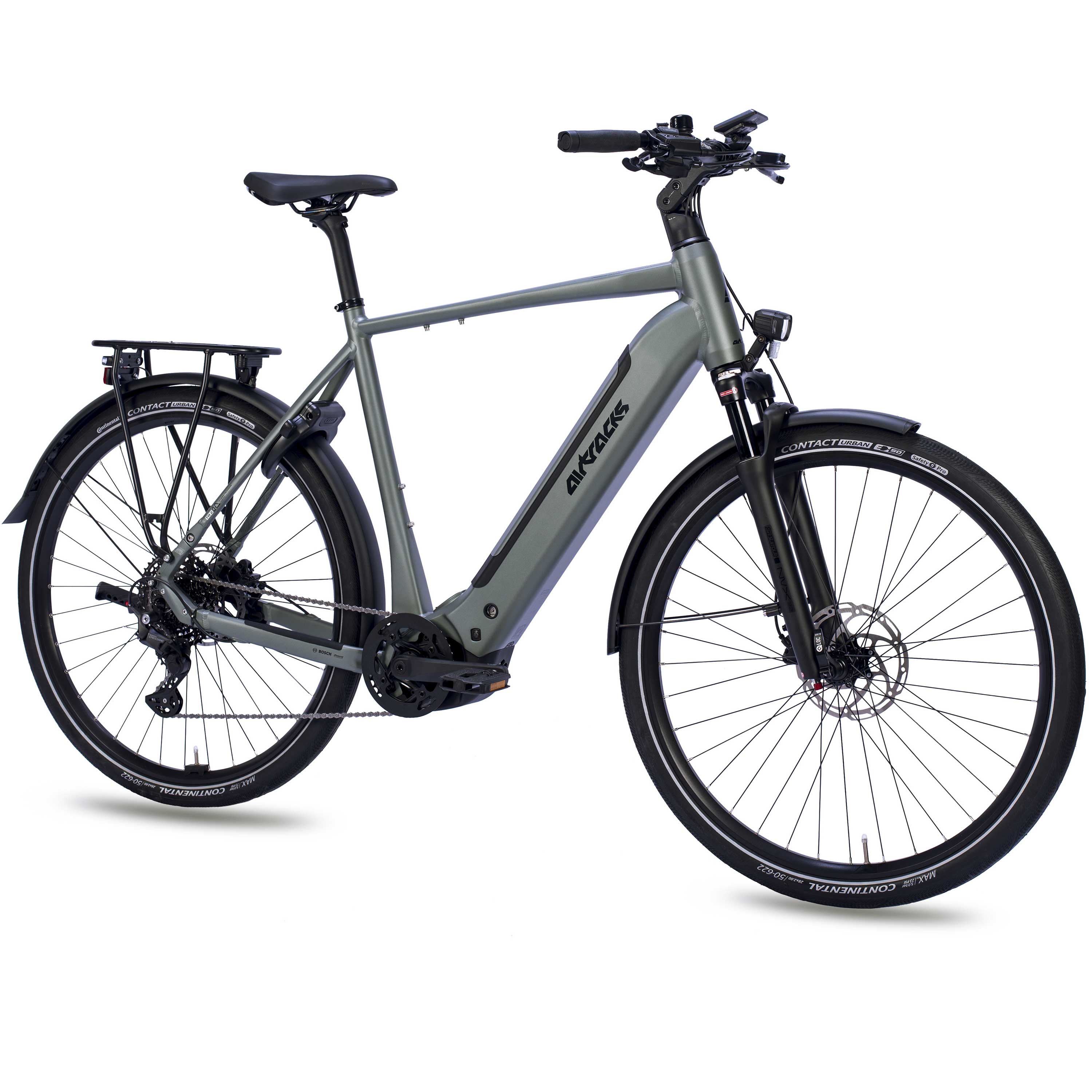 28" Herren E-Bike Trekking Fahrrad TERRA TR2 BOSCH Performance Line PX Smart System POWERTUBE 600 Wh 10 x Gang SHIMANO DEORE RD-M5130 SGS Grey