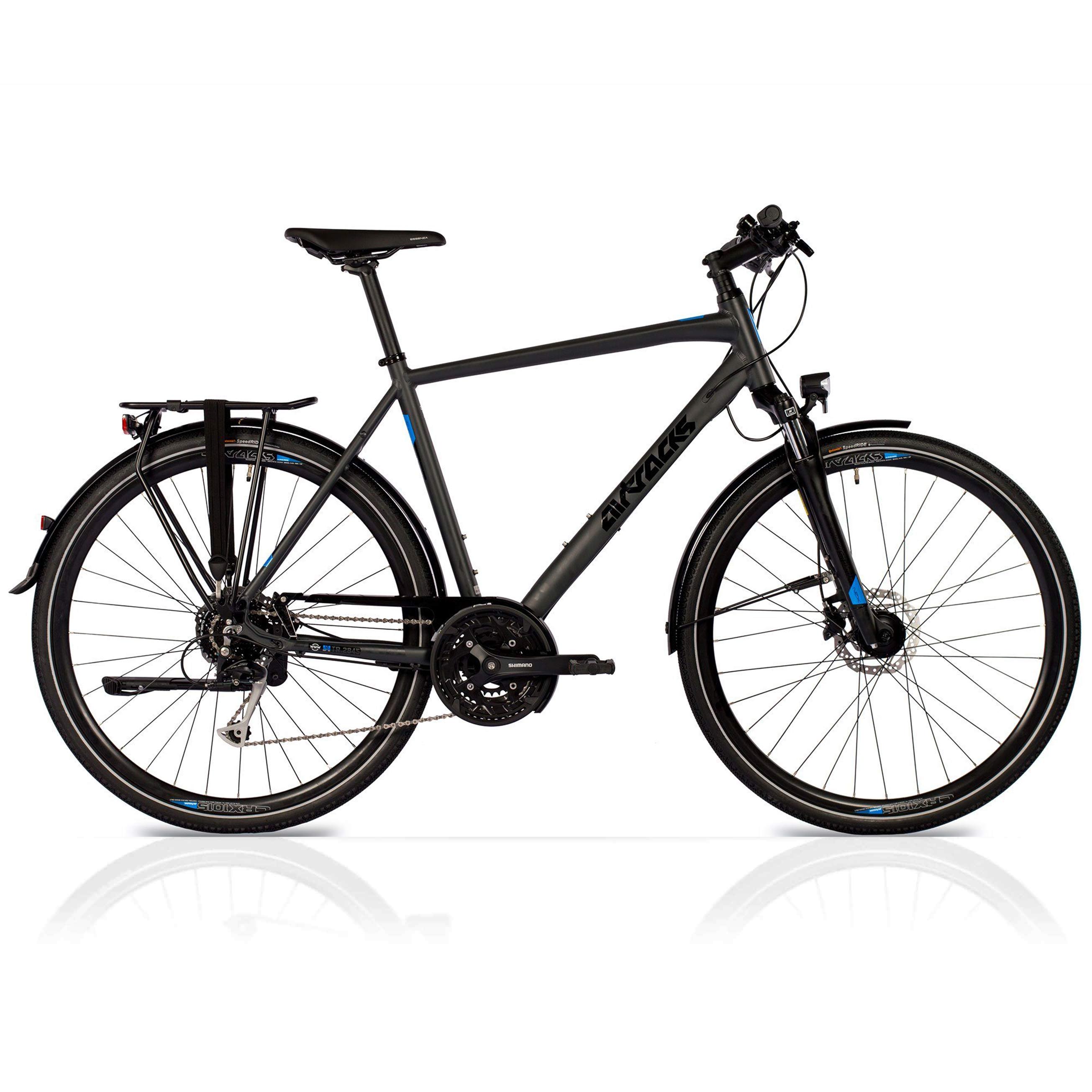 28" Bicicleta de trekking para hombre TR.2845 Bicicleta de trekking Shimano 27 x Cambio Alivio RD-T4000 SGS Shadow