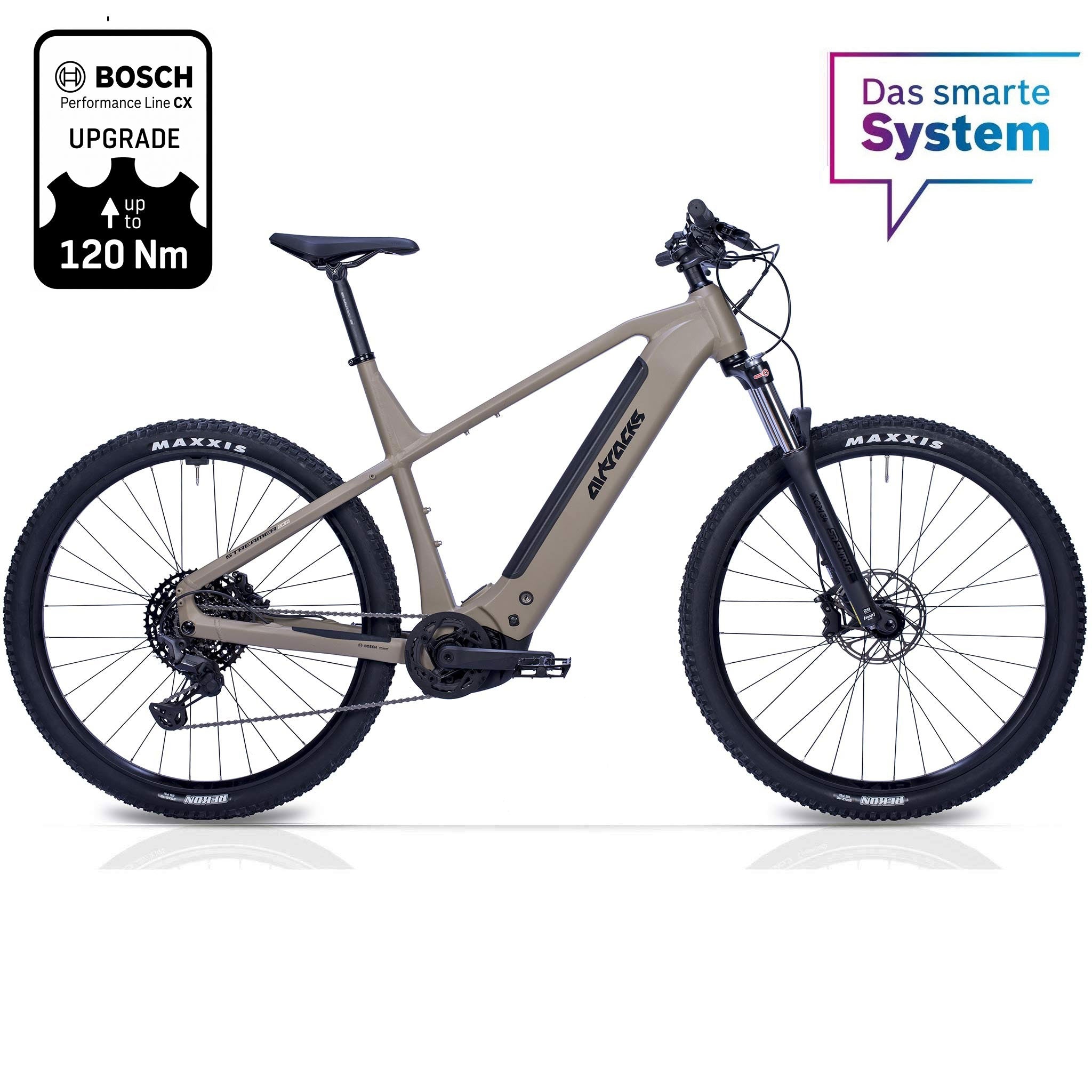 29" Heren E-MTB Streamer CX11 Bosch Performance Line CX Gen 5 Smart System PowerTube 600 Wh 11-versnellingen Shimano XT RD-M8310