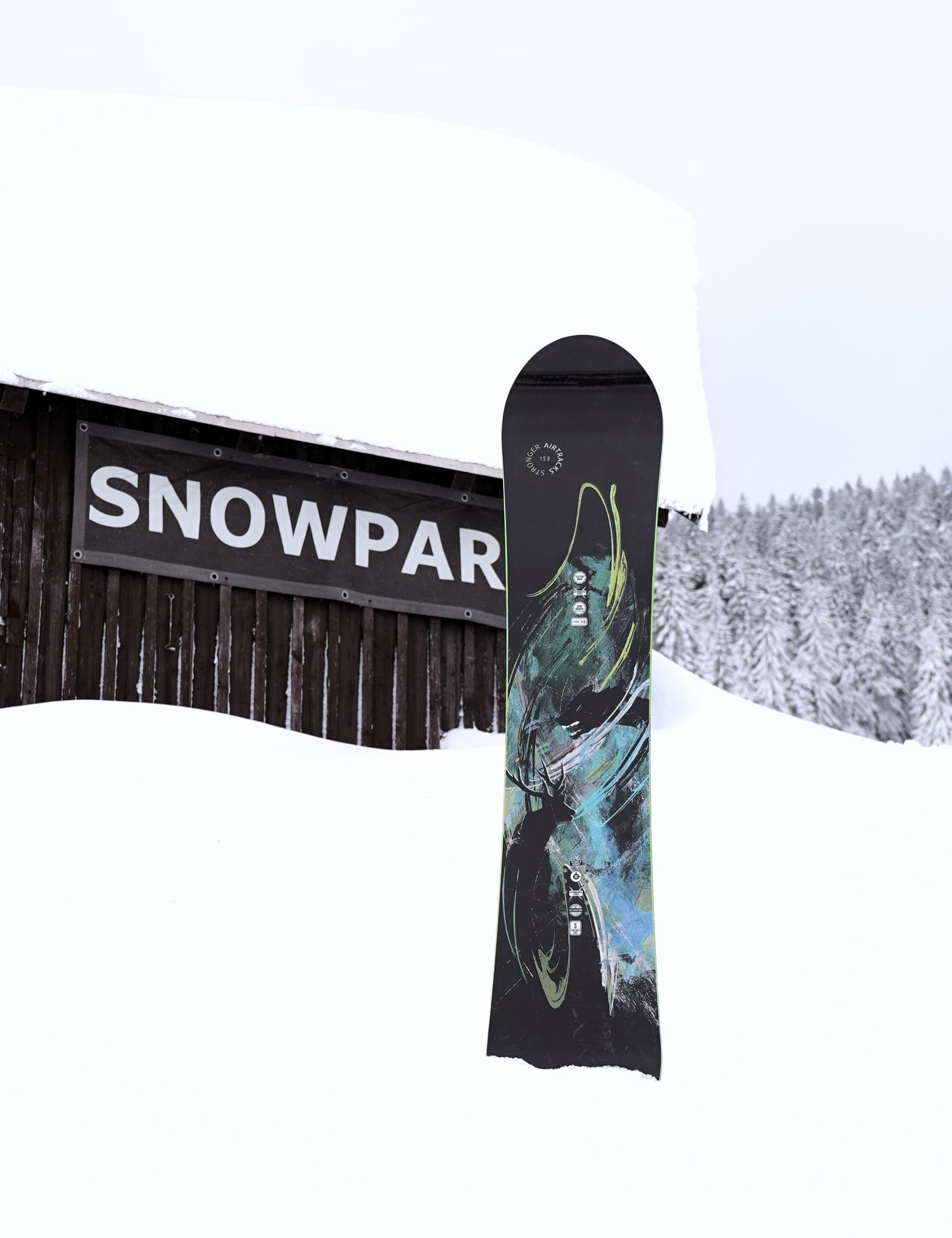 Heren Snowboard STRONGER Zero Rocker Wide Bundle