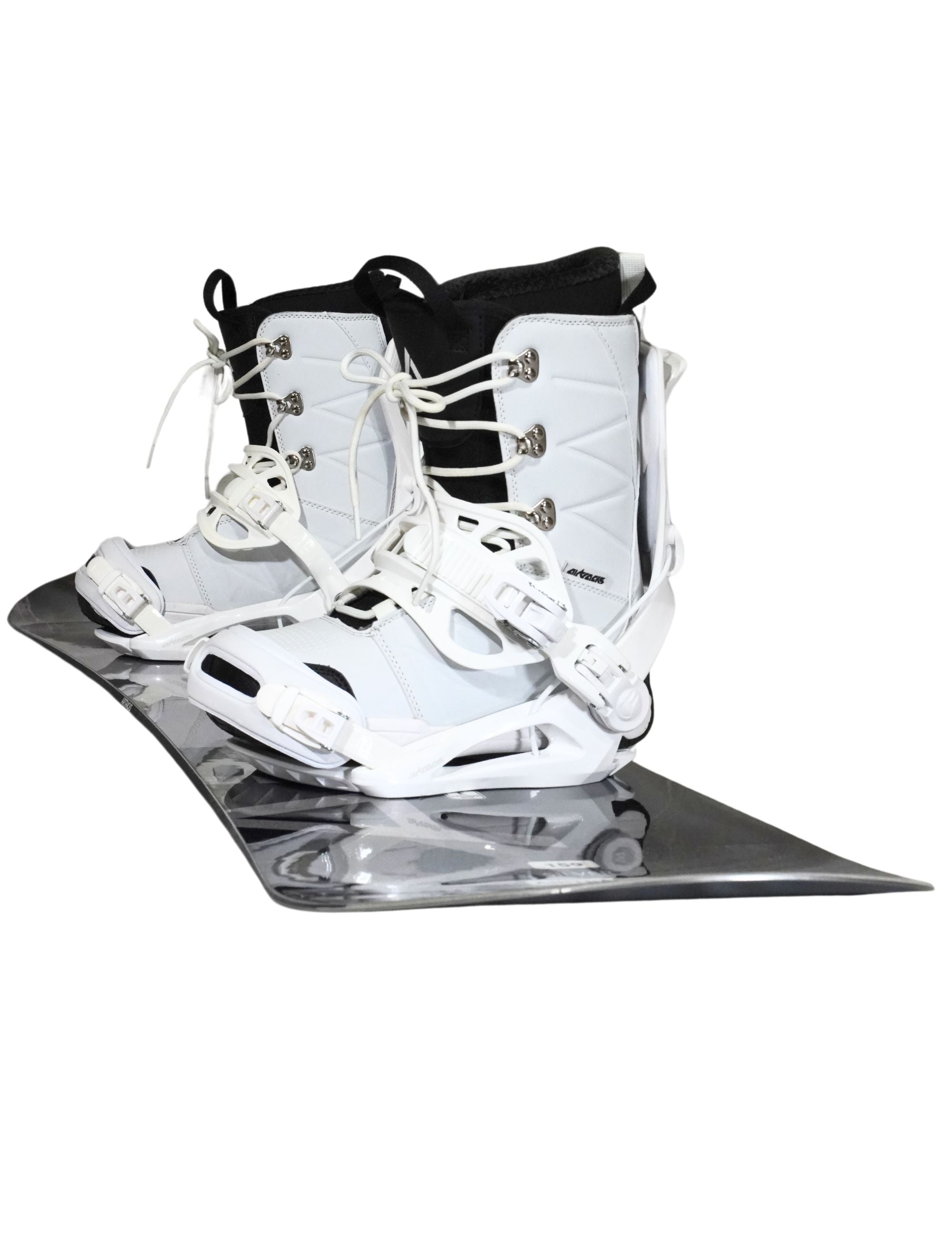 Heren Snowboard SILVER Camber Wide Bundle