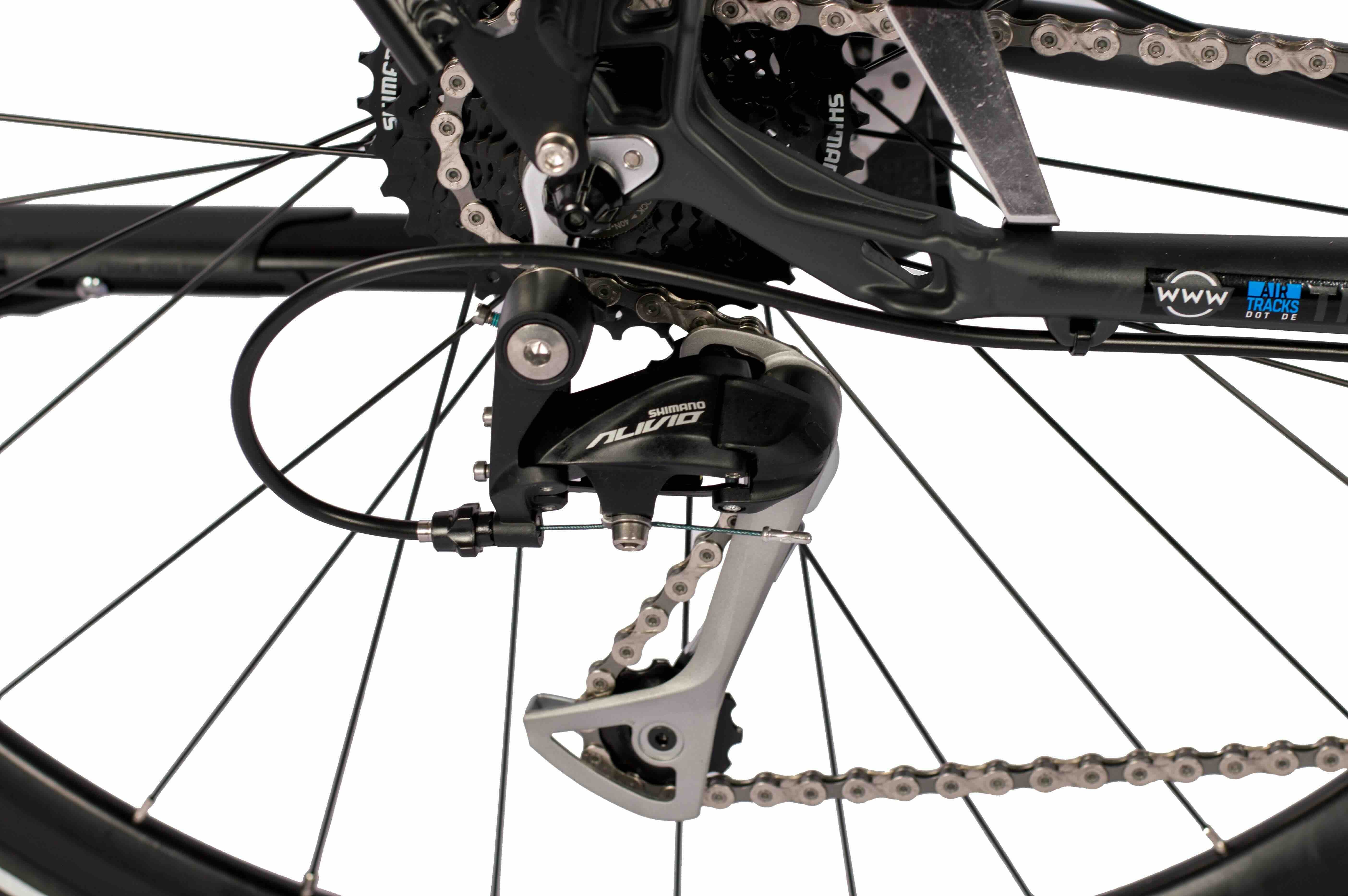 28" Bicicleta de trekking para hombre TR.2845 Bicicleta de trekking Shimano 27 x Cambio Alivio RD-T4000 SGS Shadow