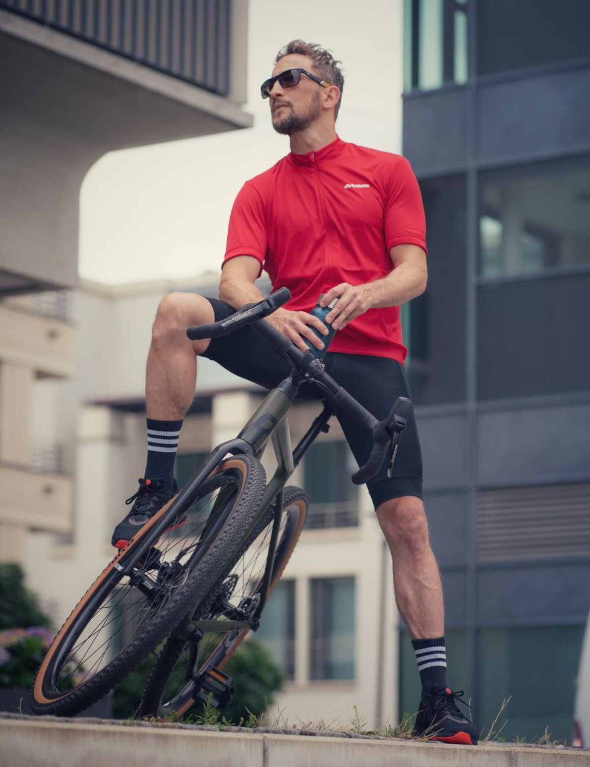 Jersey de bicicleta de hombres para hombres Jersey de bicicleta corta Air Tech II Red