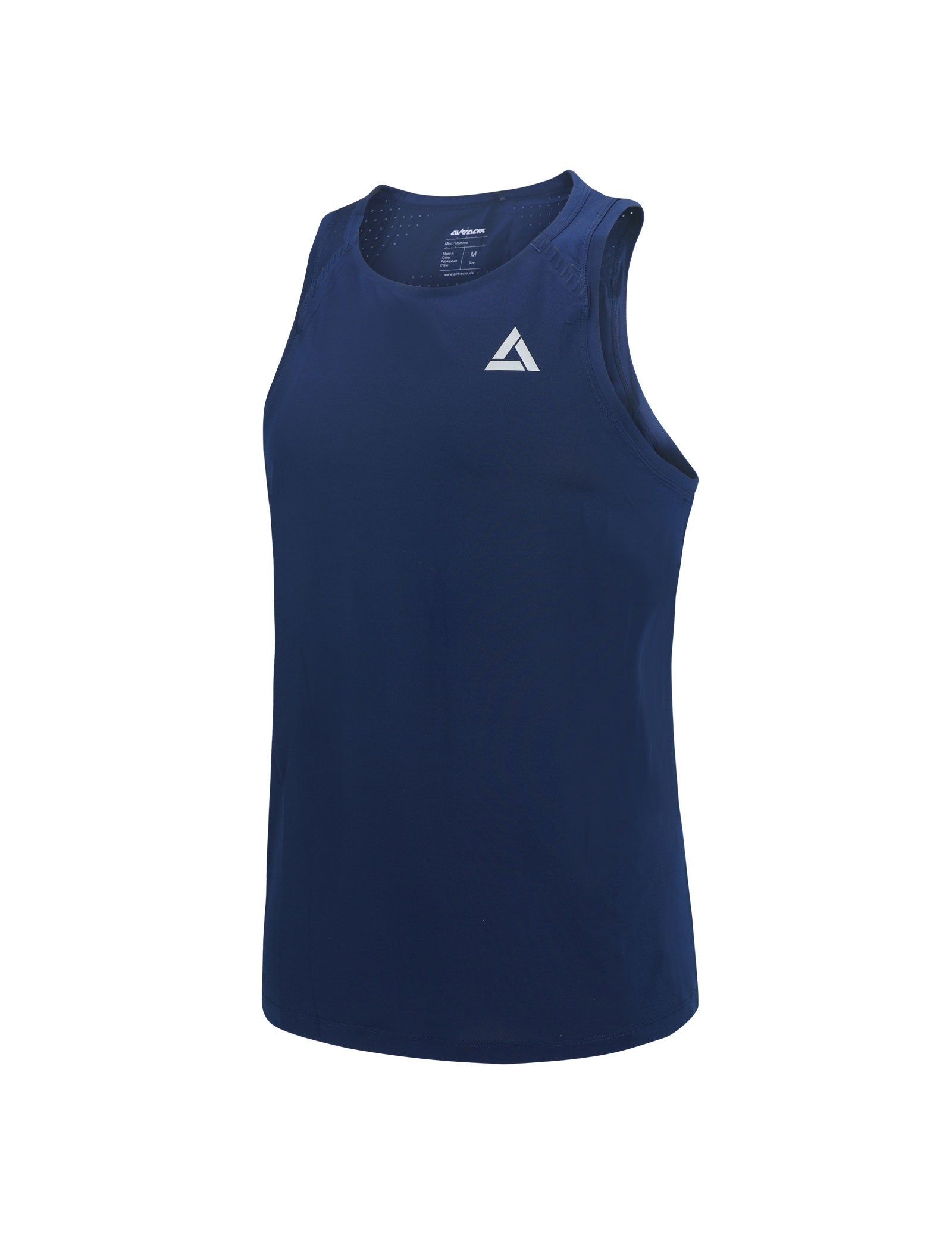Heren hardloopshirt mouwloos running tanktop Pro Line II blauw