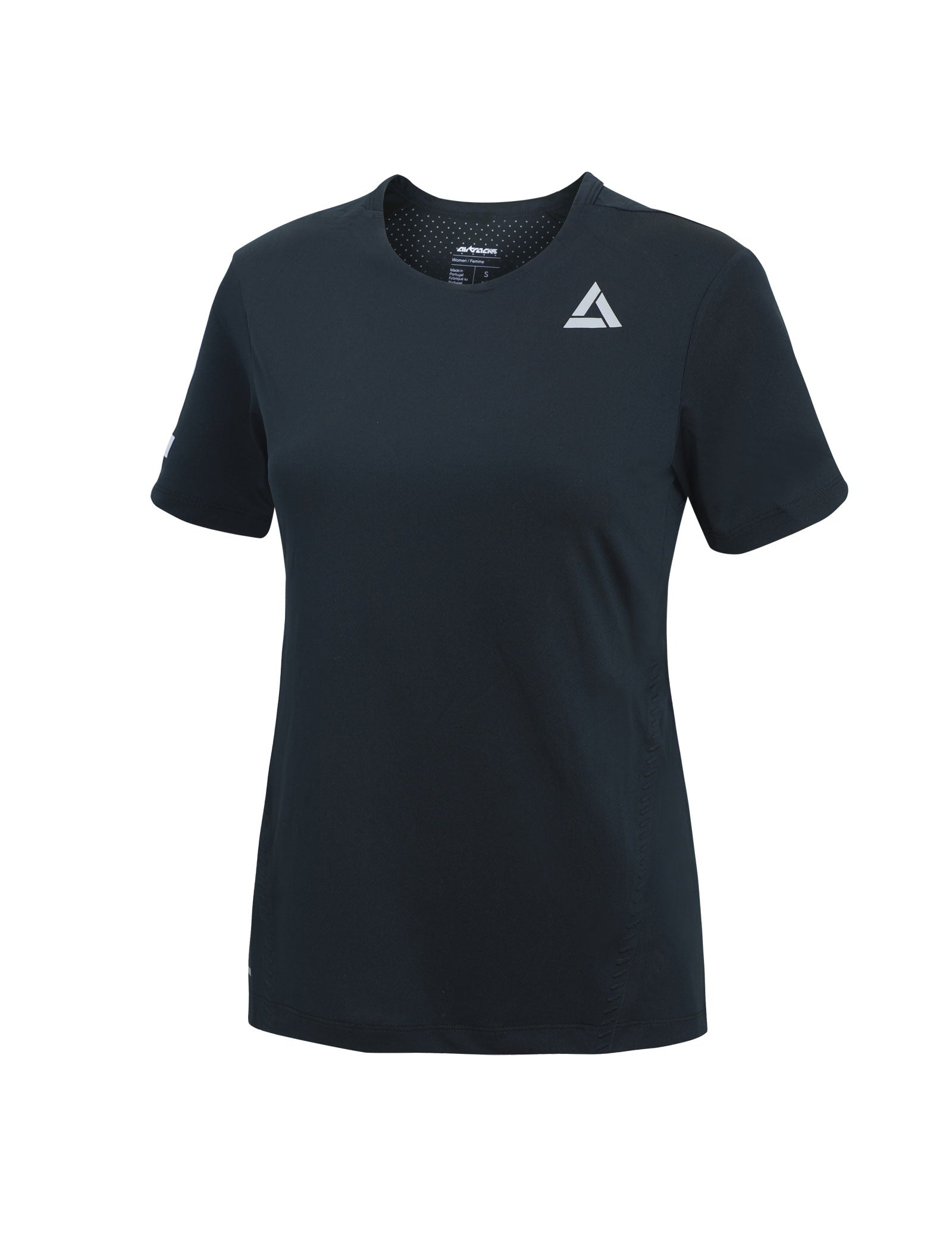 Maglia da corsa funzionale donna manica corta Pro Line Nera