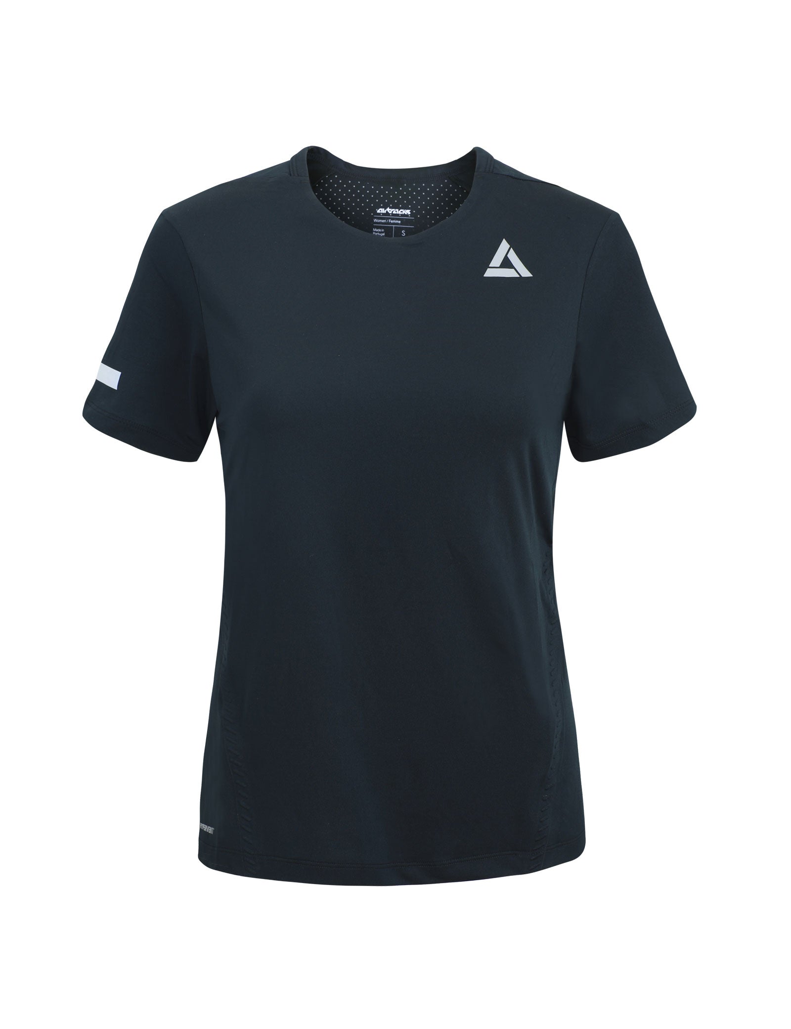 Maglia da corsa funzionale donna manica corta Pro Line Nera