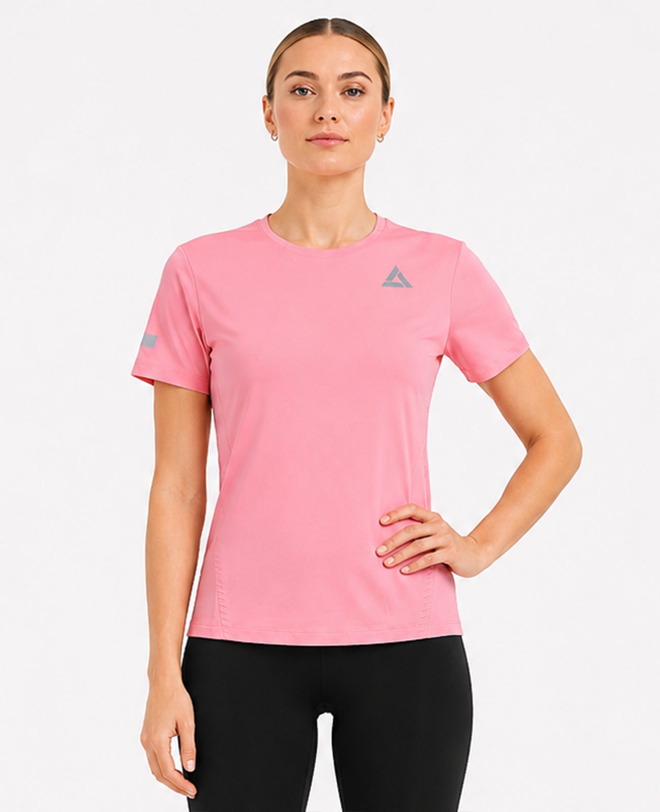 Maglia da corsa funzionale donna manica corta Pro Line Peony