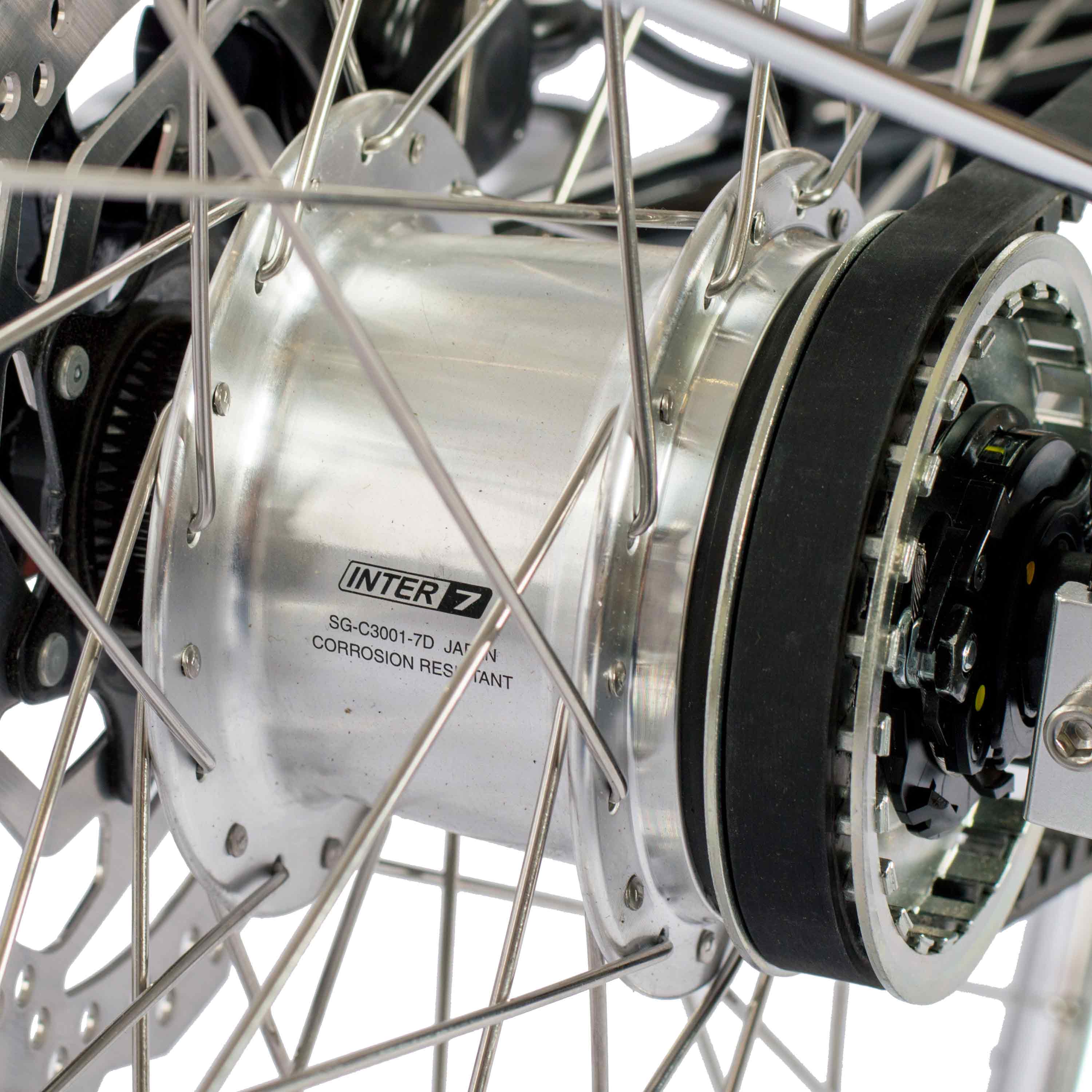 28" Herren Urban Bike City Fahrrad STREET CrMo GATES CARBON BELT Shimano 7 x Gang NEXUS