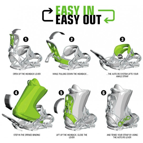 Snowboard Binding Master Pro MULTIENTRY FASTEC System