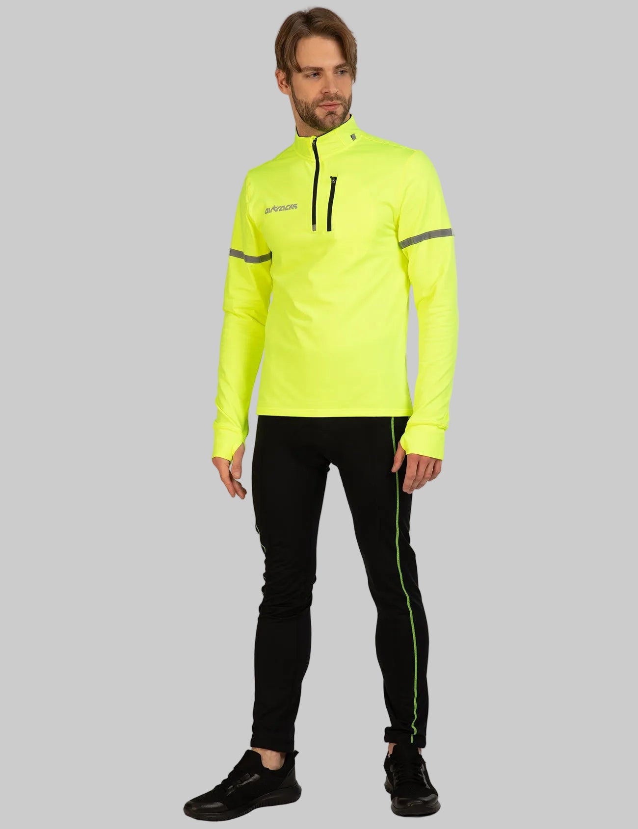 Herren-Winter-Thermo-Fahrradhose-Lang-Schwarz-Neon-s-m-l-xl-xxl-xxxl-xxxxl-3