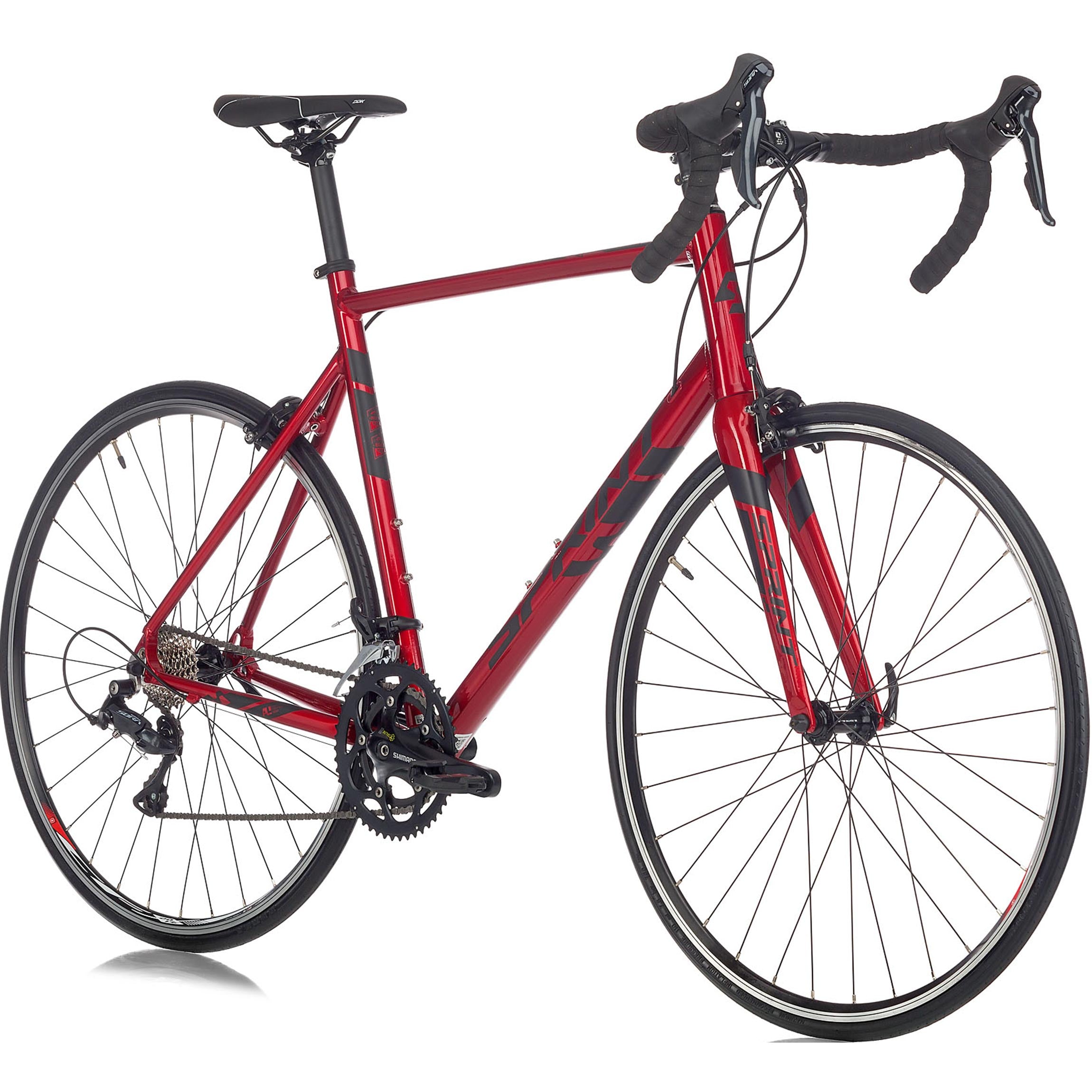 28" heren racefiets SPRINT MONZA ELITE 28 carbon voorvork fiets 2 x 9 versnellingen SHIMANO SORA RD-R3000 blauw / zwart