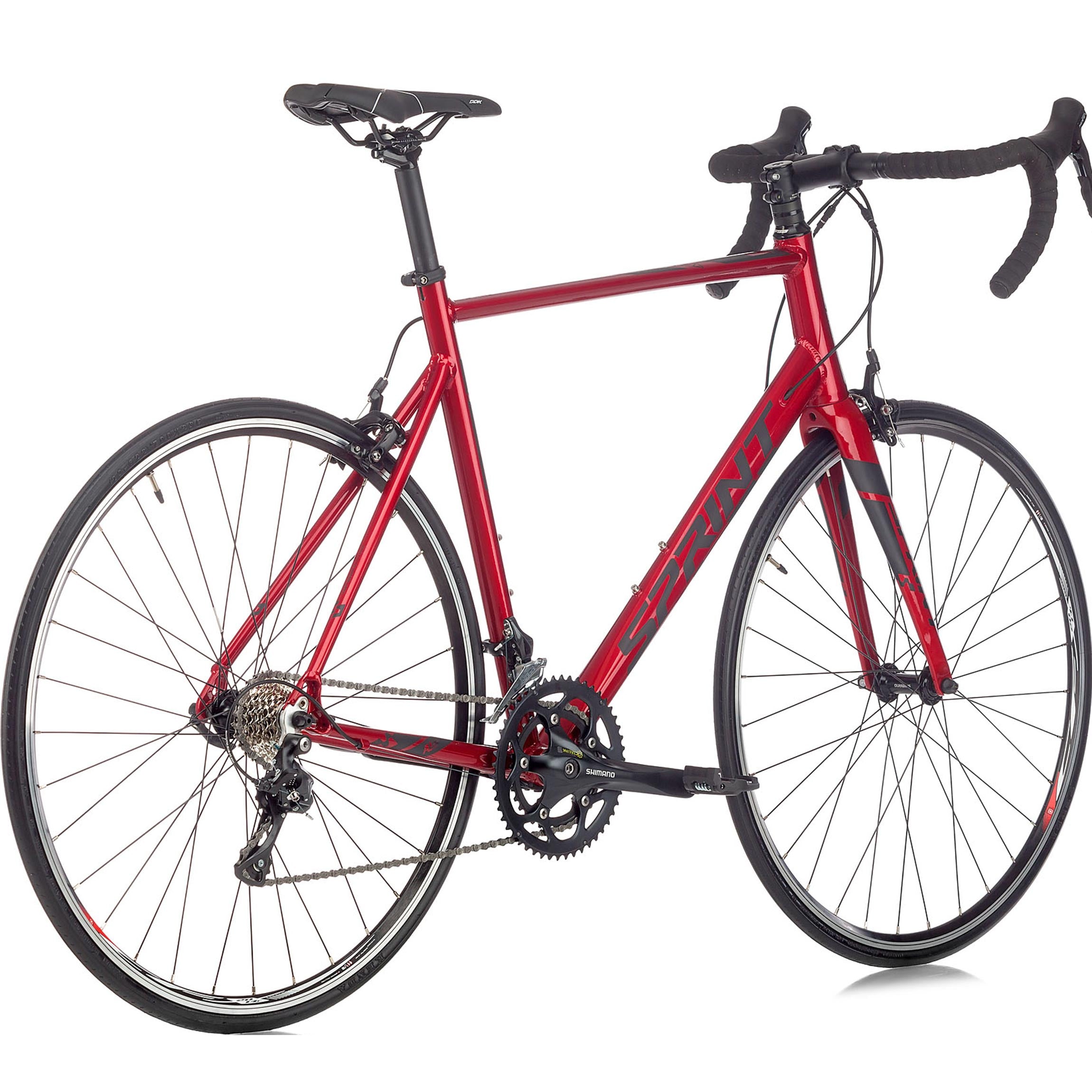 28" Vélo de course homme SPRINT MONZA ELITE 28 fourche carbone Vélo 2 x 9 vitesses SHIMANO SORA RD-R3000 Bleu / Noir