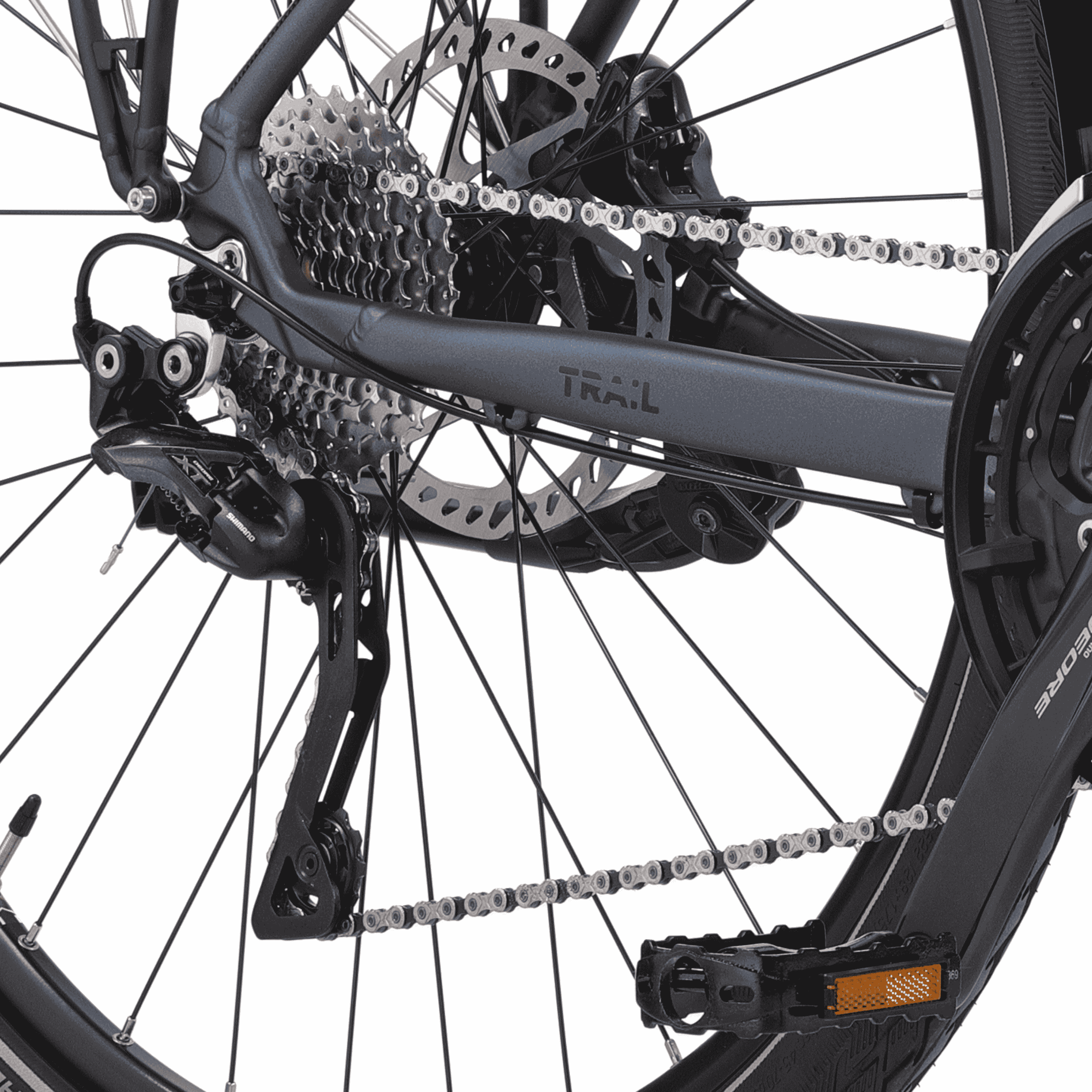 28" Trekkingfiets voor dames TRAIL 6.0 Trekkingfiets Shimano 30 x Gear DEORE XT RD-T8000 SGS