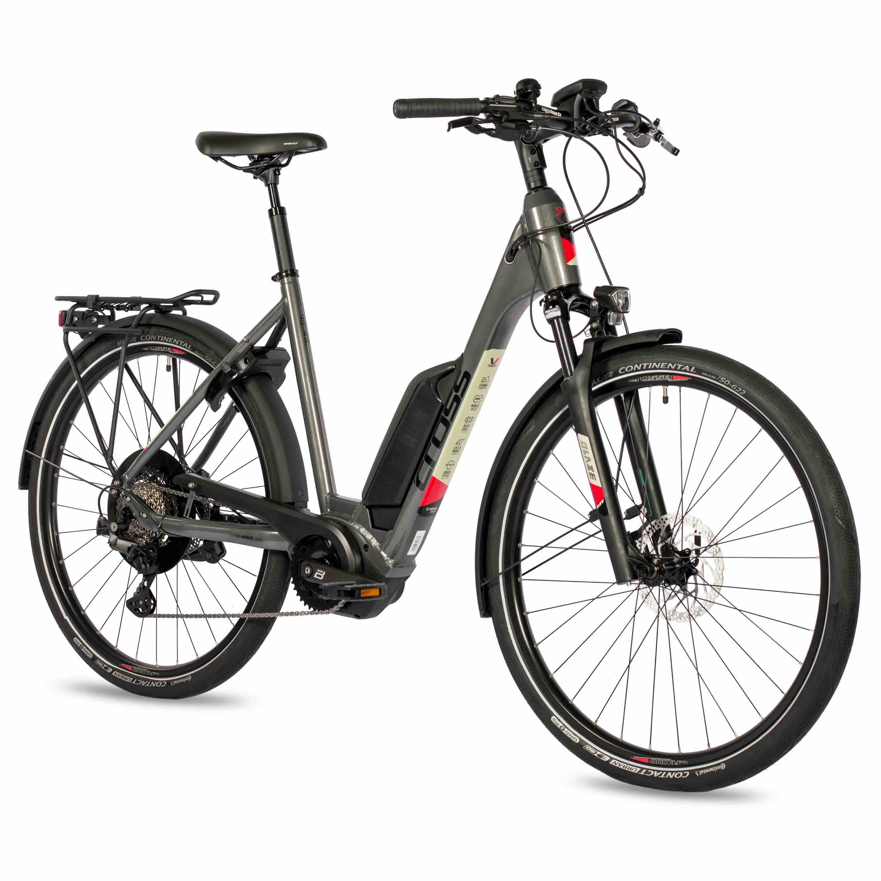 28" Bicicleta eléctrica de trekking LS WAVE V-Tron BOSCH ACTIVE PLUS LINE 500Wh 10s SHIMANO DEORE