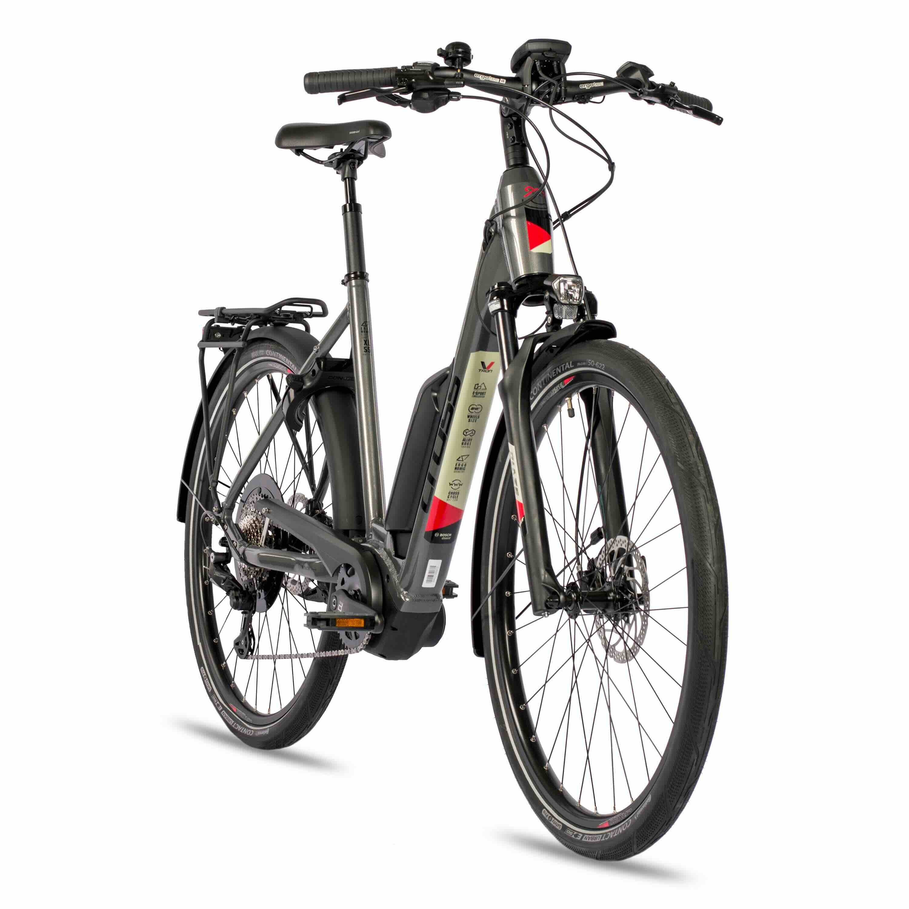 28" Bicicleta eléctrica de trekking LS WAVE V-Tron BOSCH ACTIVE PLUS LINE 500Wh 10s SHIMANO DEORE