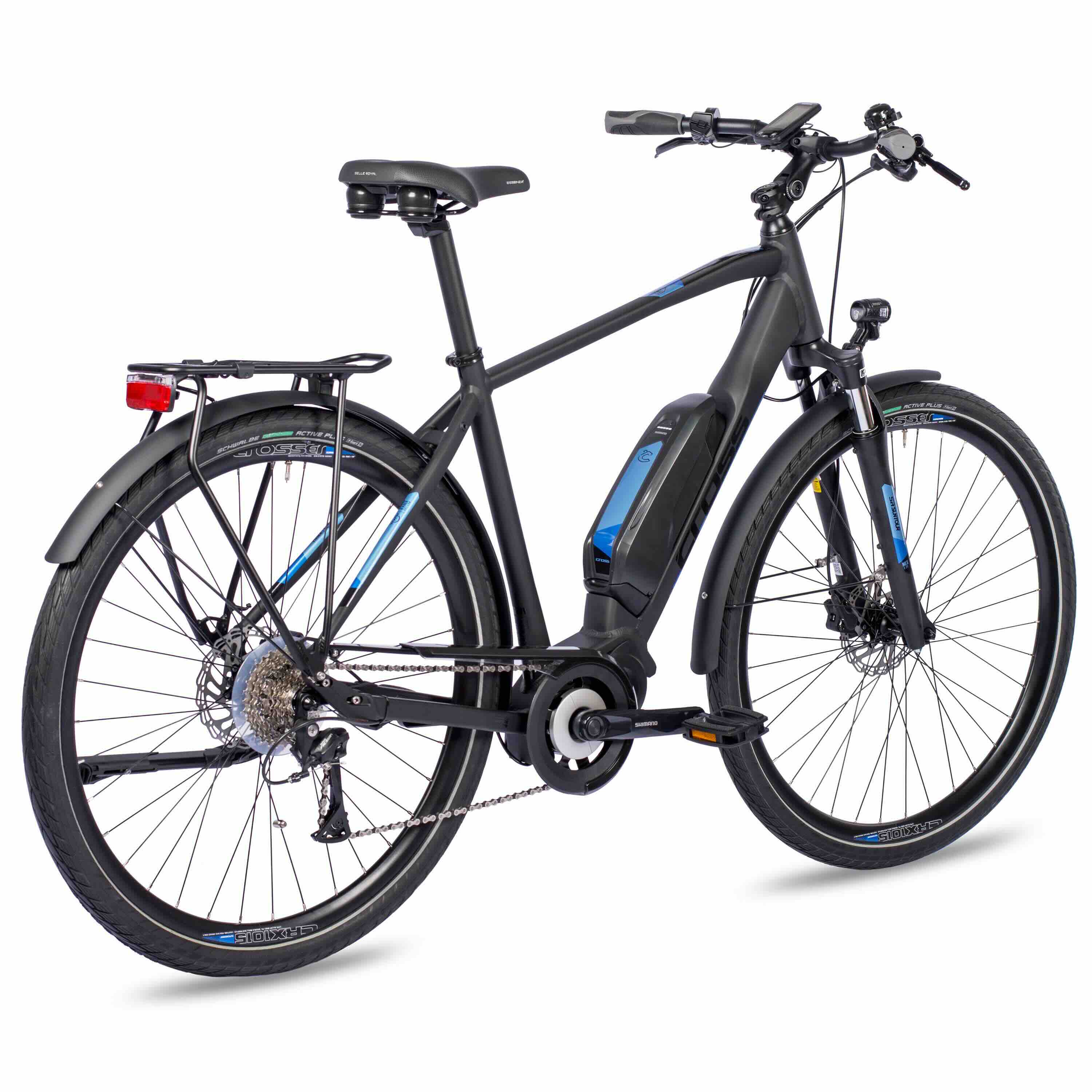 28" Herren E-Bike Trekking Fahrrad V-TRON SHIMANO STEPS E-5000 418 Wh 9 x GANG SHIMANO RD-T3000 - B-WARE