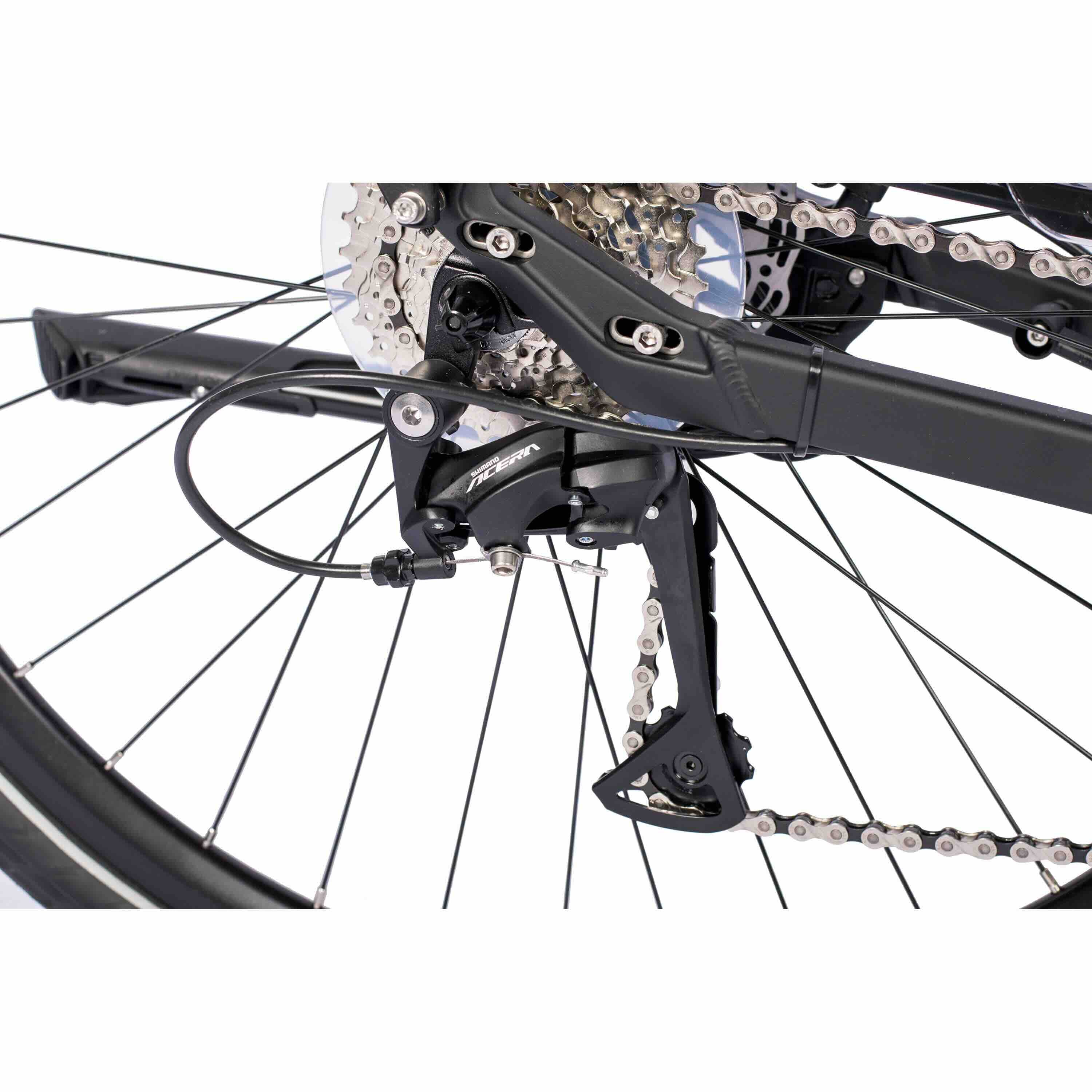 28" E-bike Trekkingfiets voor heren V-TRON SHIMANO STEPS E-5000 418 Wh 9 x VERSNELLING SHIMANO RD-T3000
