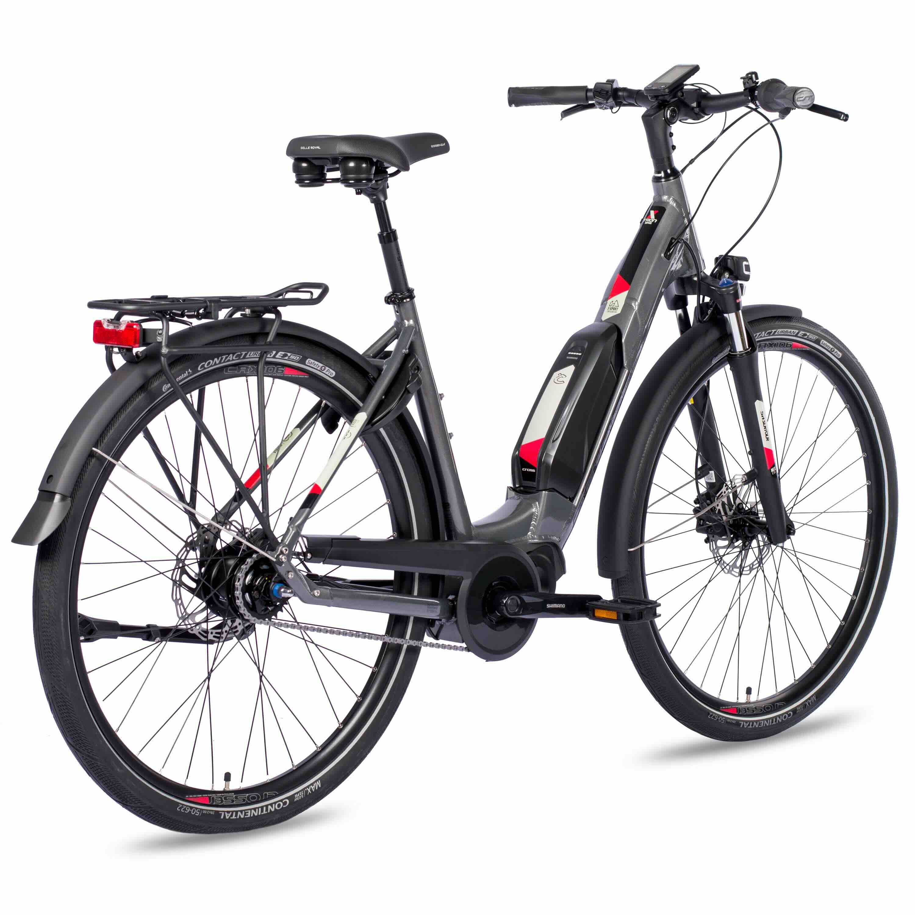 28 pulgadas Bike City Bicycle LS Wave X-Tron SR2 Shimano Pasos E-5000 418WH 5 Gear Shimano Nexus Inter