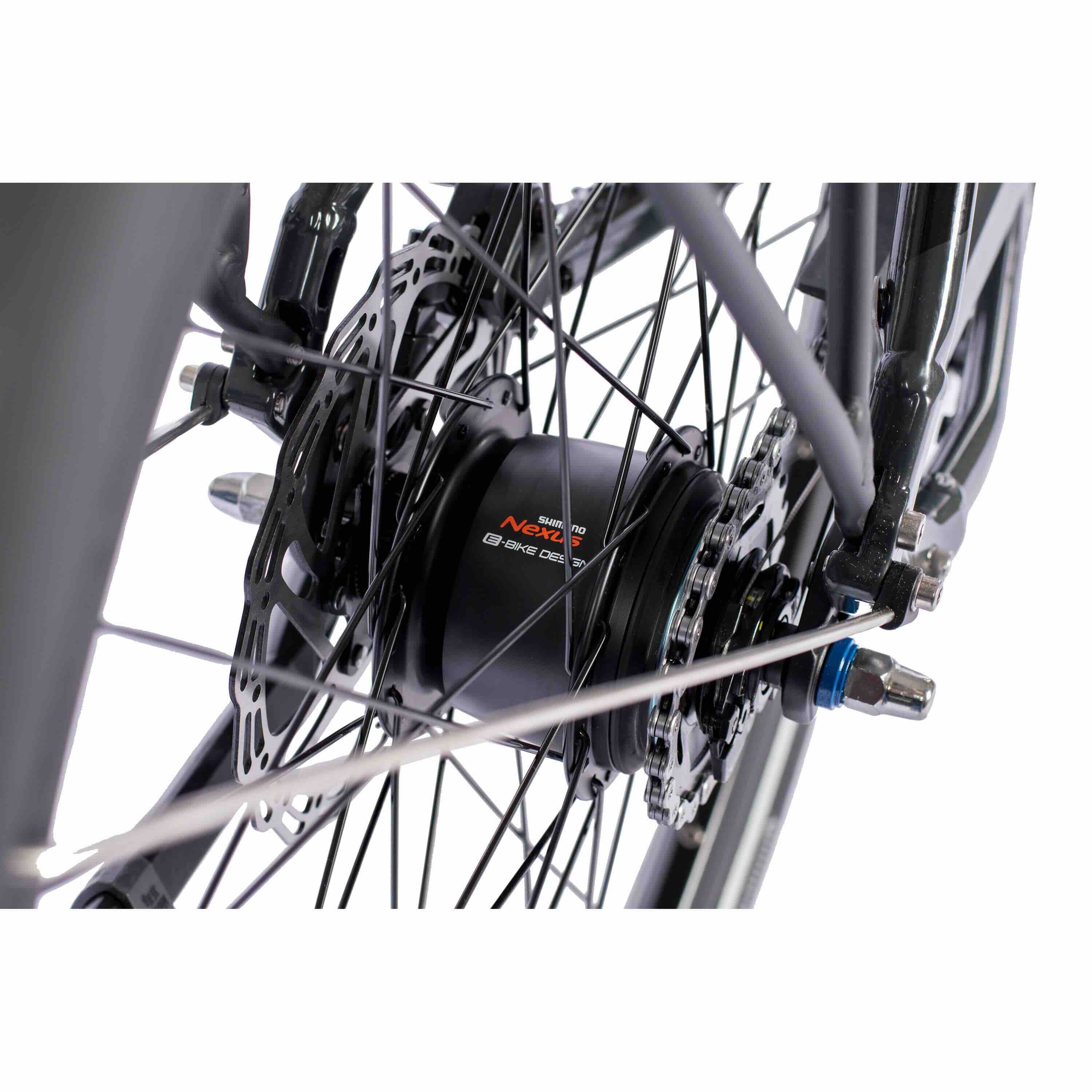 28 pulgadas Bike City Bicycle LS Wave X-Tron SR2 Shimano Pasos E-5000 418WH 5 Gear Shimano Nexus Inter