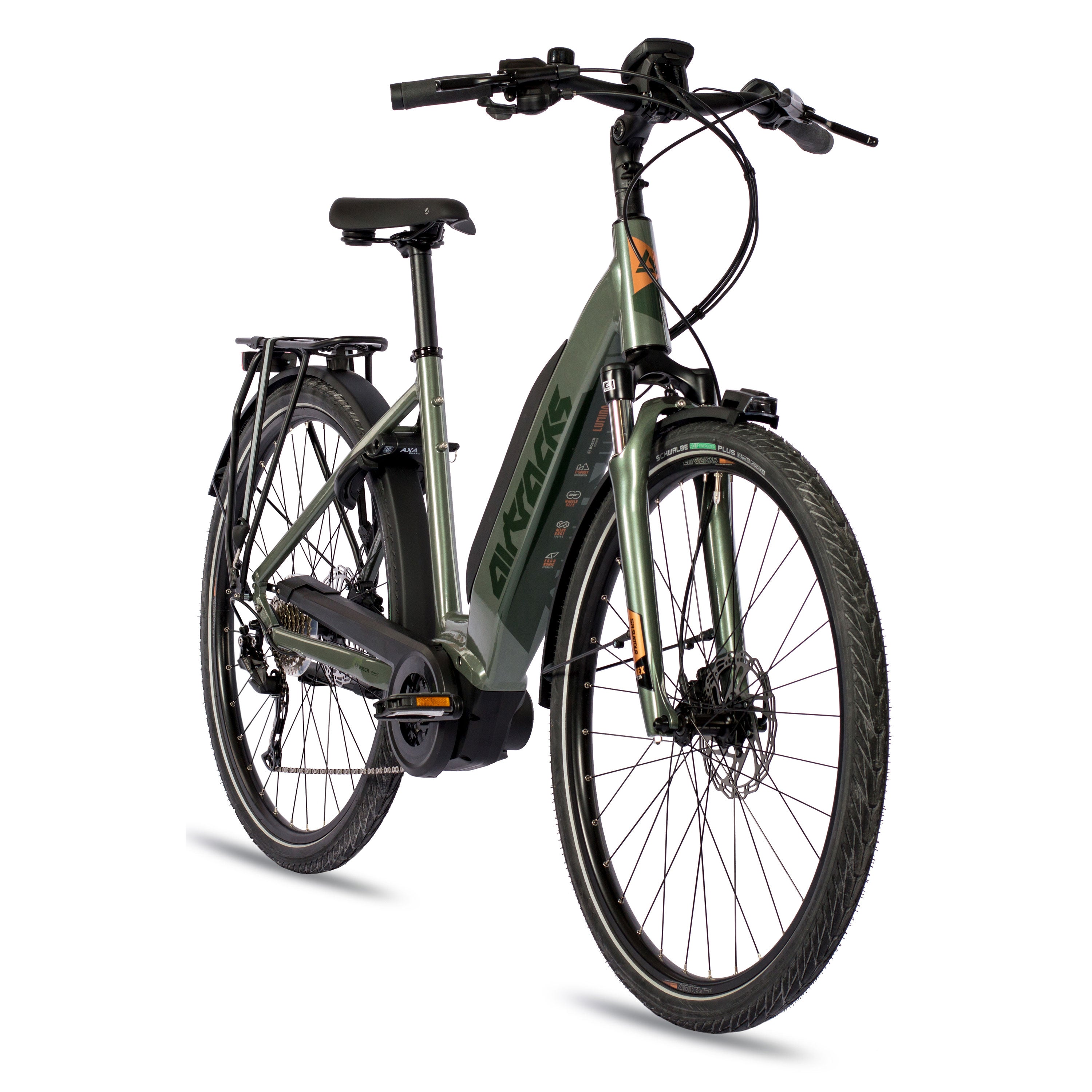 28" E-BIKE DAMES TREKKINGFIETS LUMINA GX3 LS BOSCH ACTIVE PLUS LIJN 500 WH 9 VERSNELLING SHIMANO ALIVIO RD-M3100