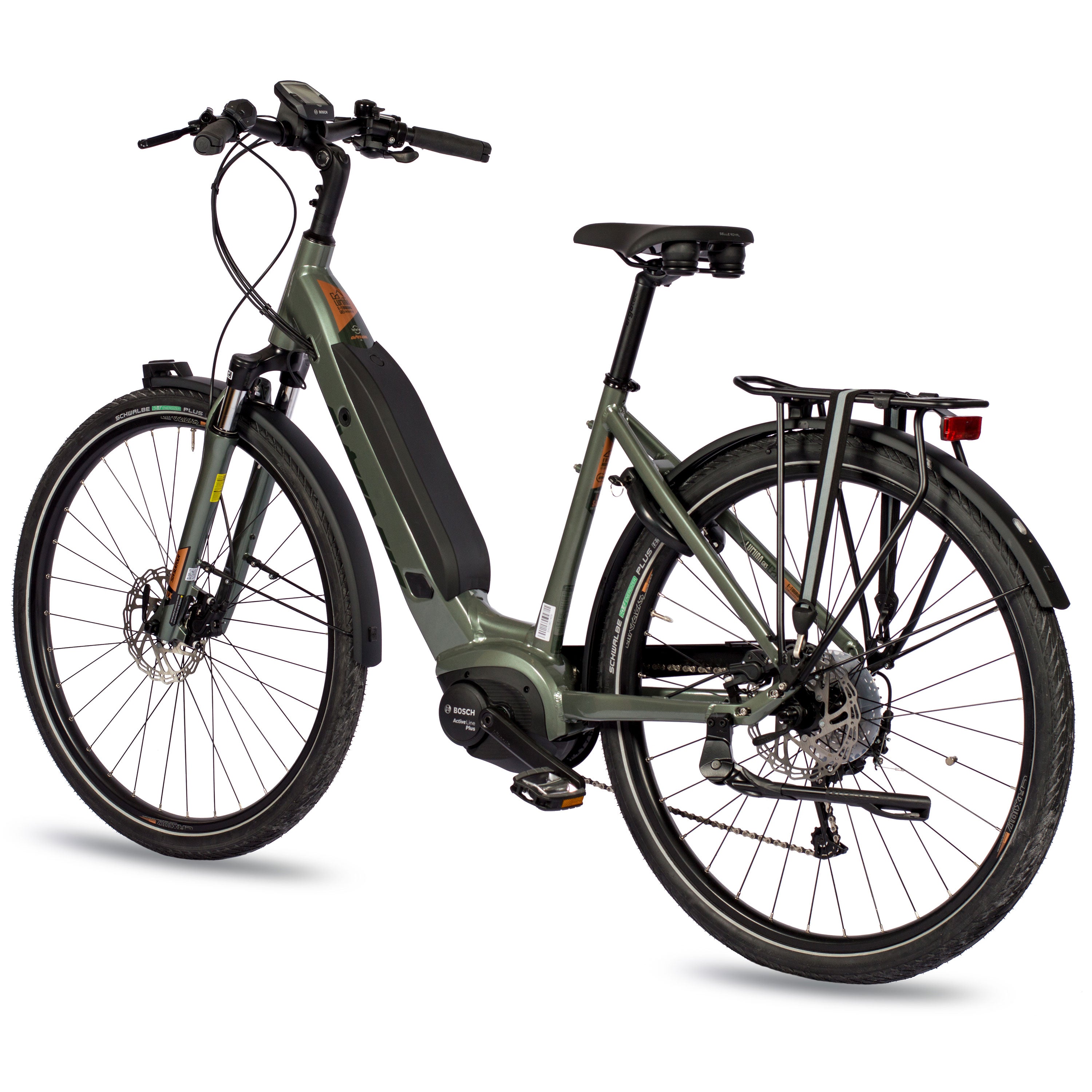 28" E-BIKE DAMES TREKKINGFIETS LUMINA GX3 LS BOSCH ACTIVE PLUS LIJN 500 WH 9 VERSNELLING SHIMANO ALIVIO RD-M3100