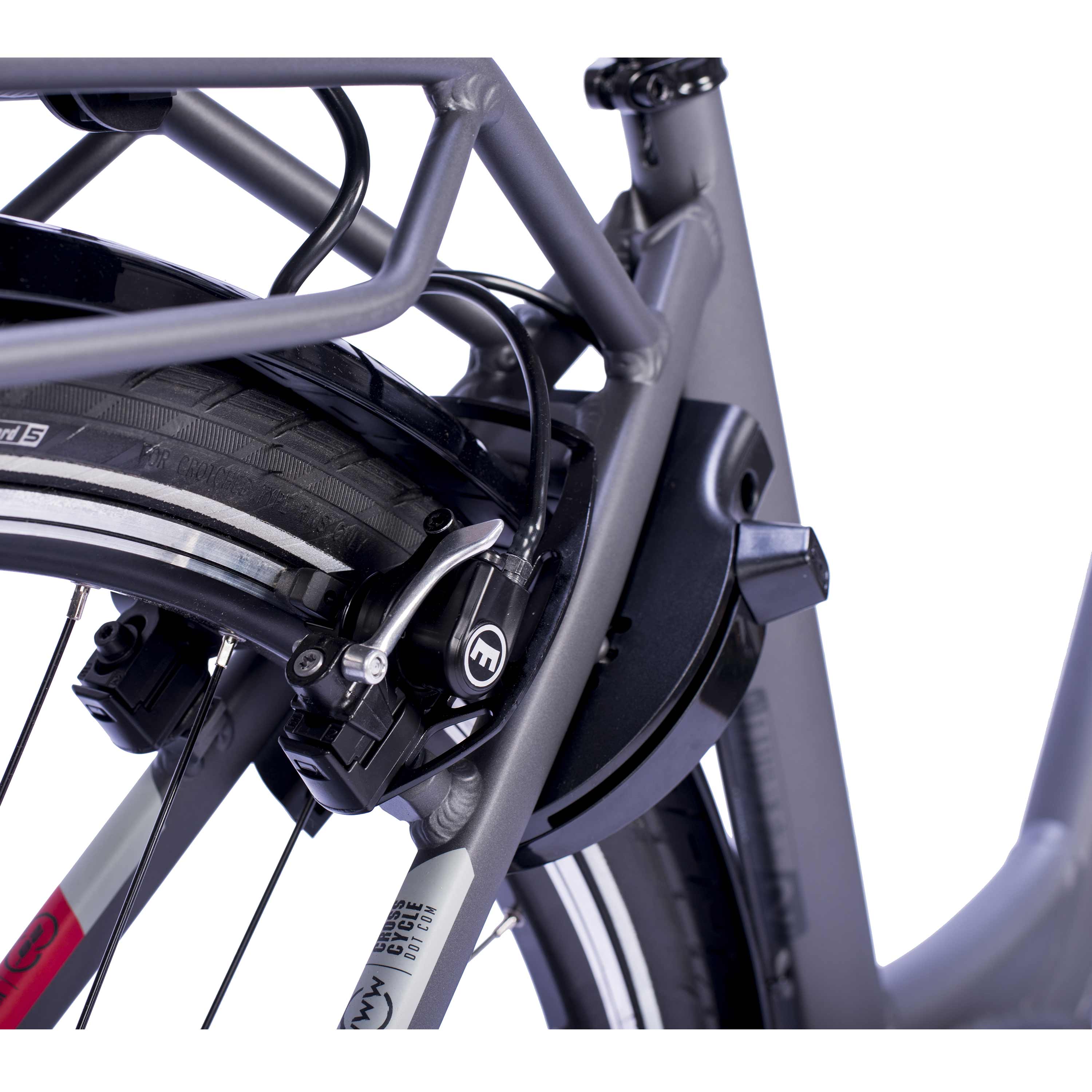 28" E-Bike City Bicycle V-Tron RACK BOSCH ACTIVE LINE PLUS 400 Wh 7 SPEED SHIMANO NEXUS REAR COASTER BRAKE