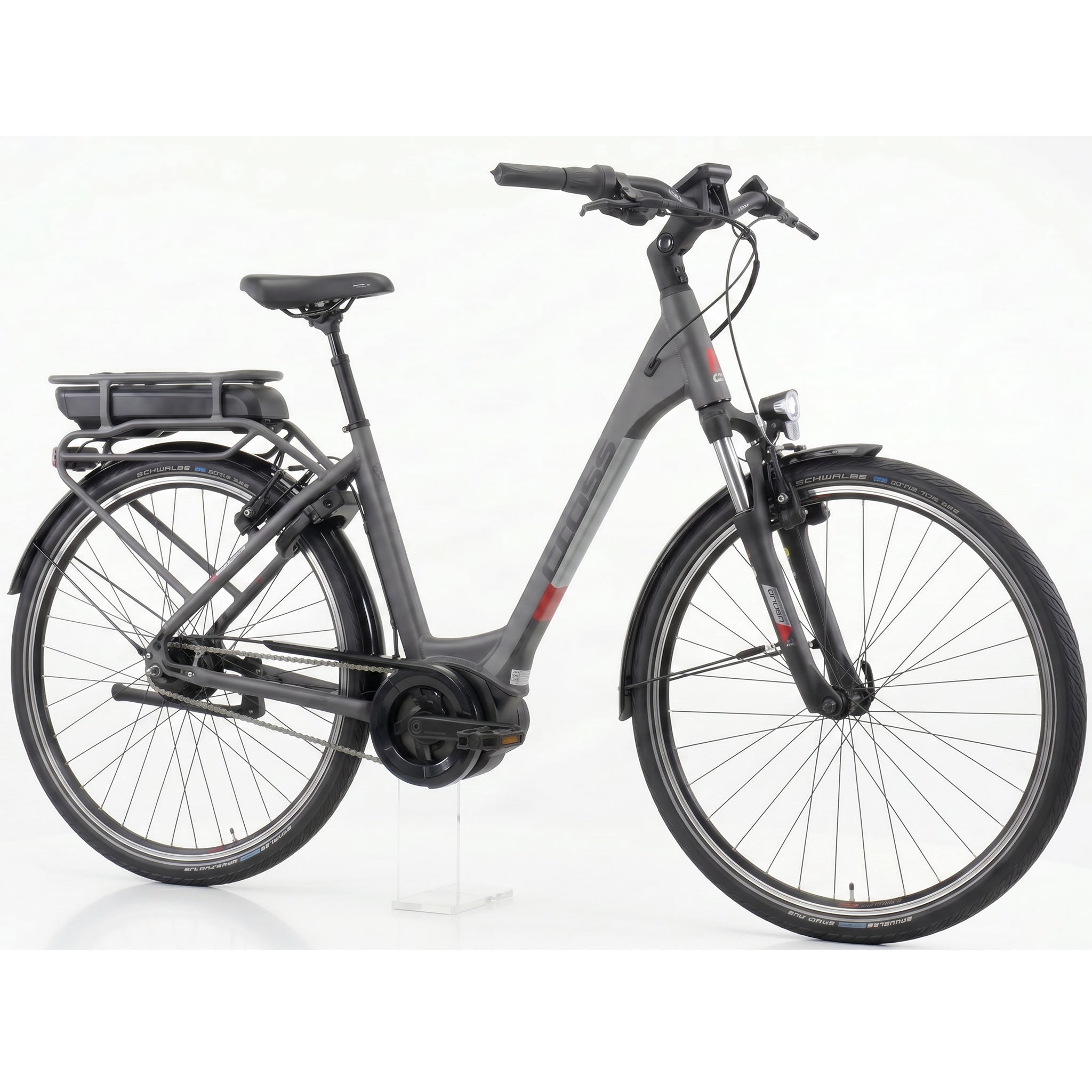 28" Bicicleta eléctrica de ciudad V-Tron RACK BOSCH ACTIVE LINE PLUS 400 Wh 7 velocidades SHIMANO NEXUS freno de contrapedal trasero