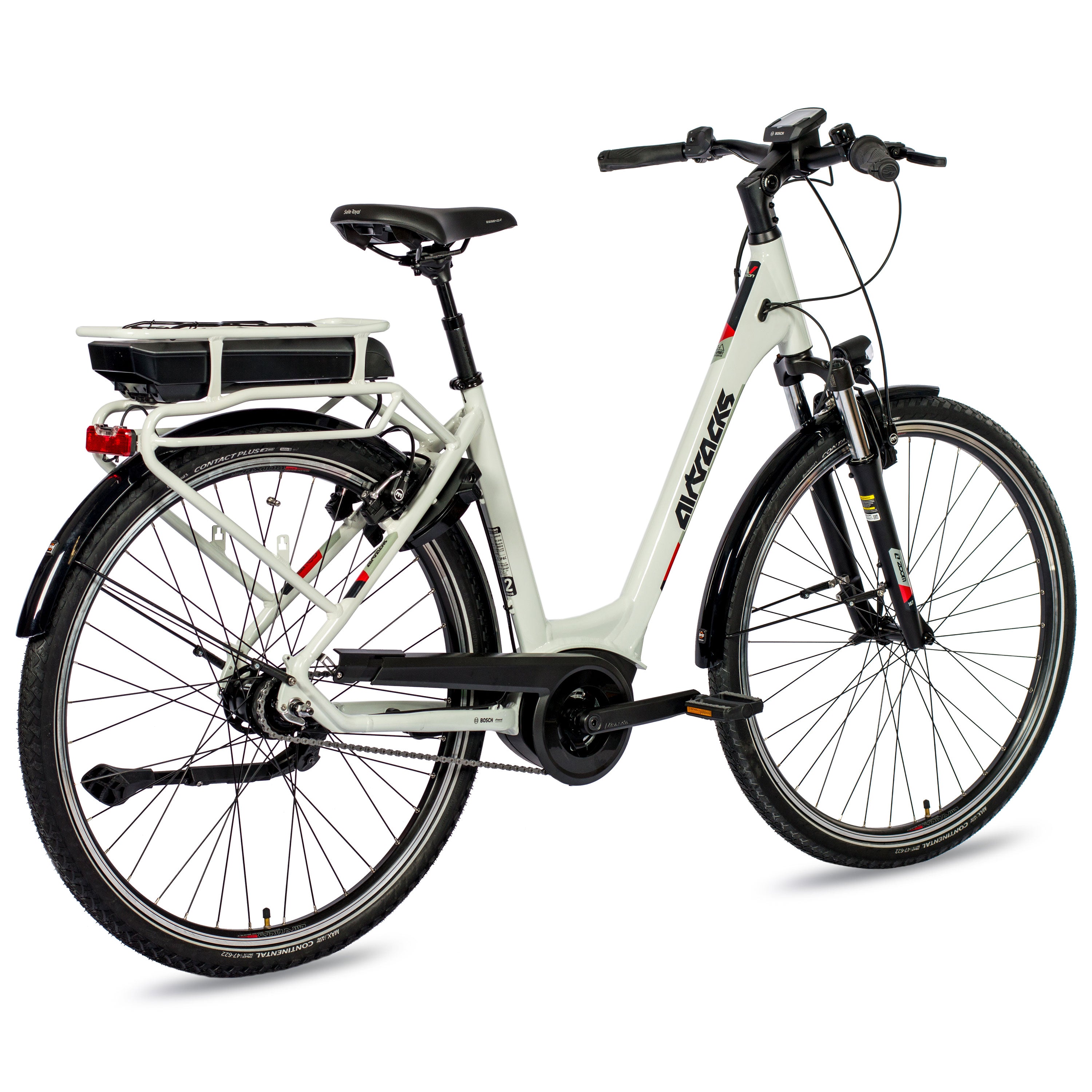 28" BICI ELETTRICA CITY V-TRON RACK BOSCH ACTIVE LINE 400 WH 7 VELOCITÀ SHIMANO NEXUS FRENO A CONTROPEDALE