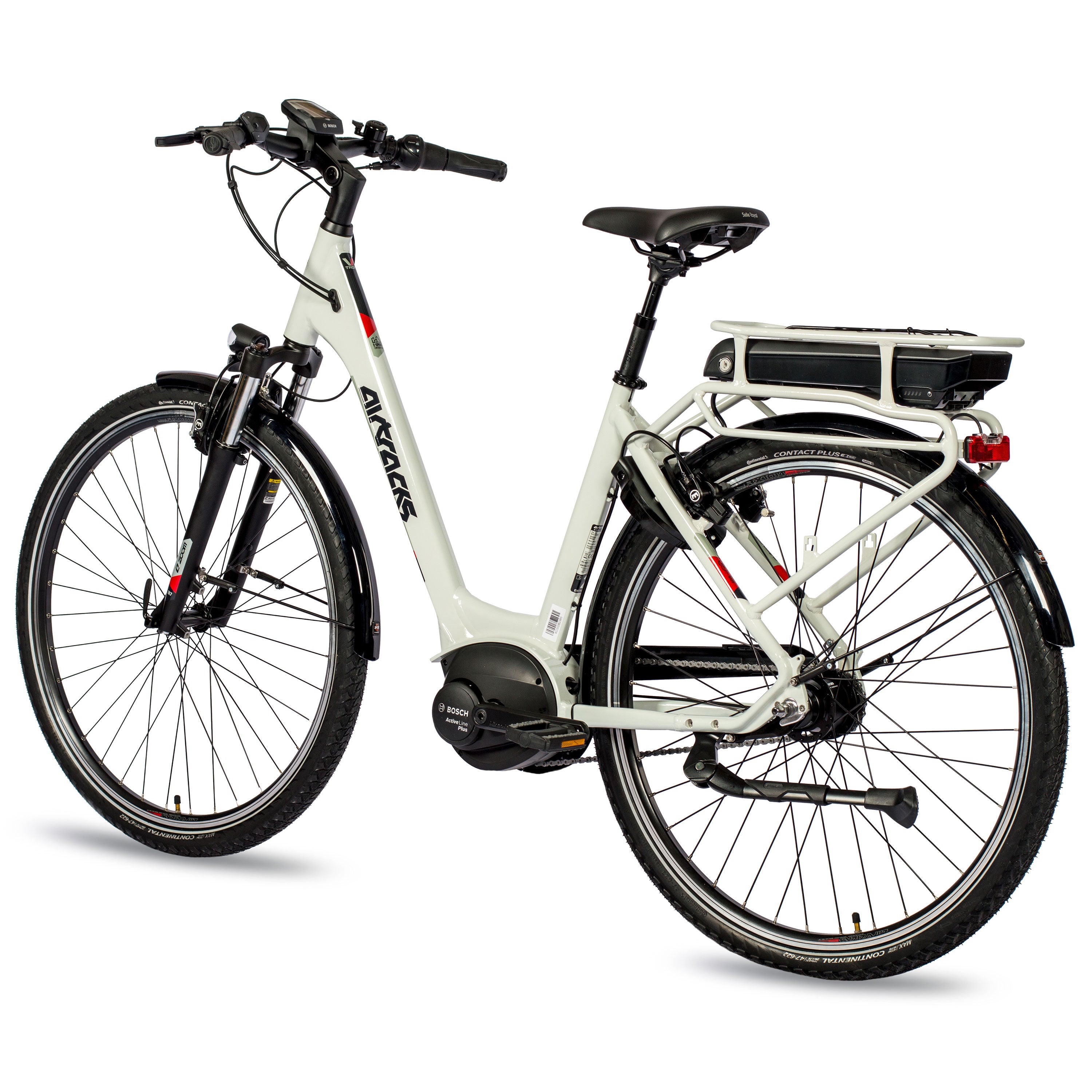 28" BICI ELETTRICA CITY V-TRON RACK BOSCH ACTIVE LINE 400 WH 7 VELOCITÀ SHIMANO NEXUS FRENO A CONTROPEDALE
