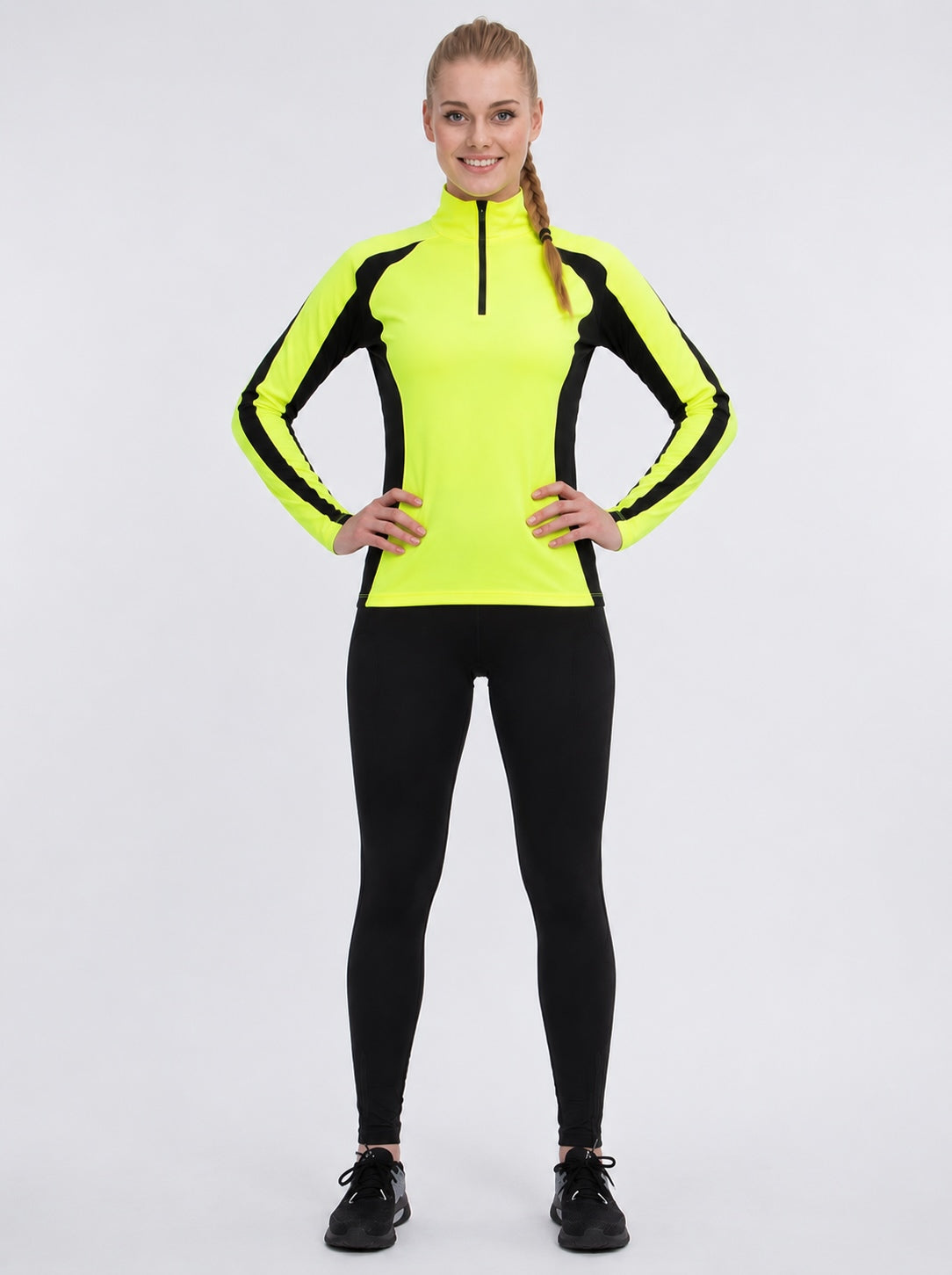 Mujeres Termo Pantalones de bicicleta Lang Negro Negro