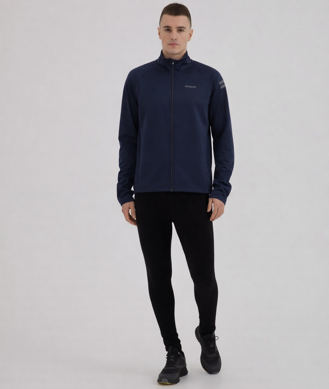 Herren Winter Fahrradjacke-Laufjacke Softshell Thermojacke Aktive Comfort Line Blau