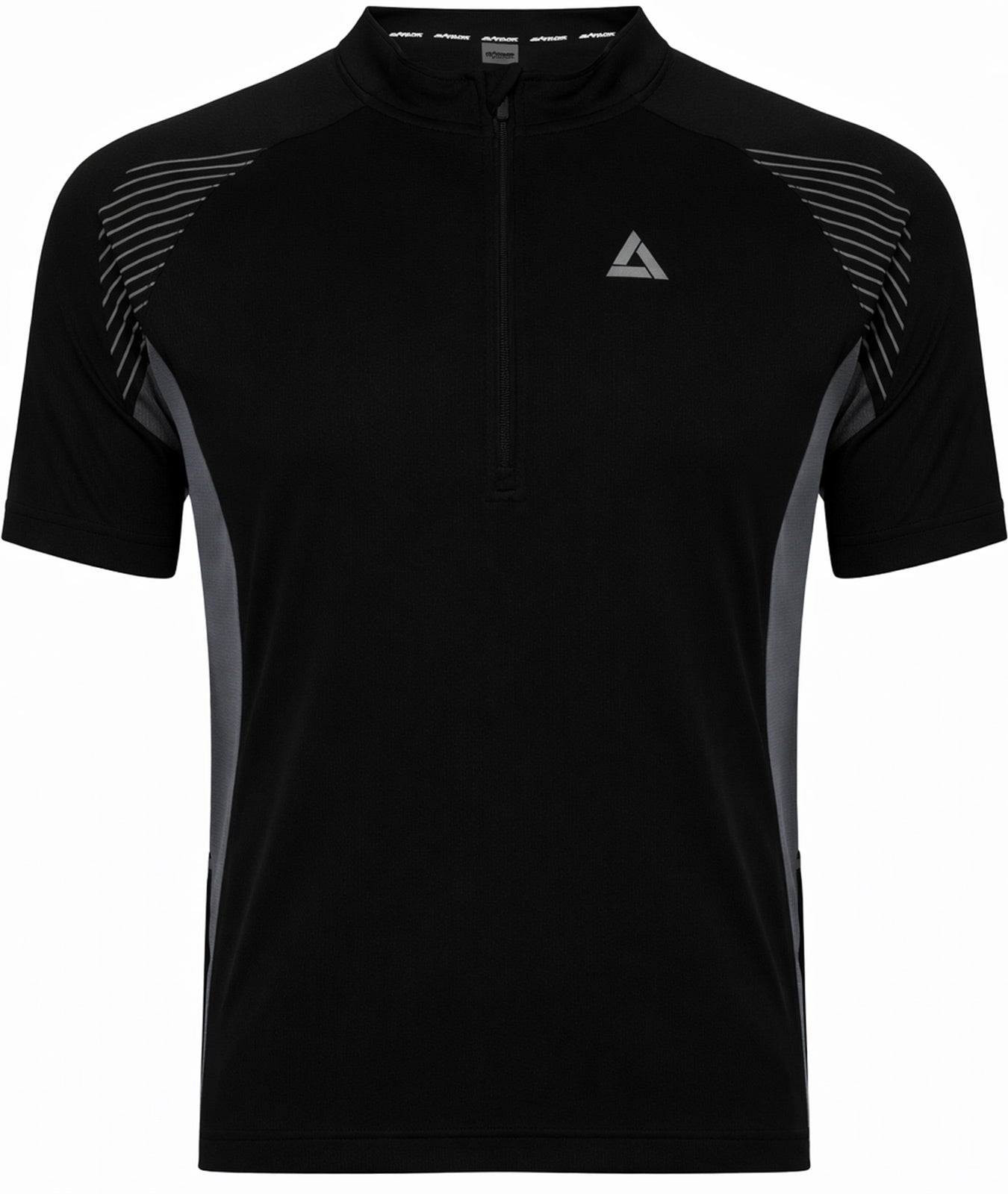 Men's bicycle jersey short arm Team II black-gray