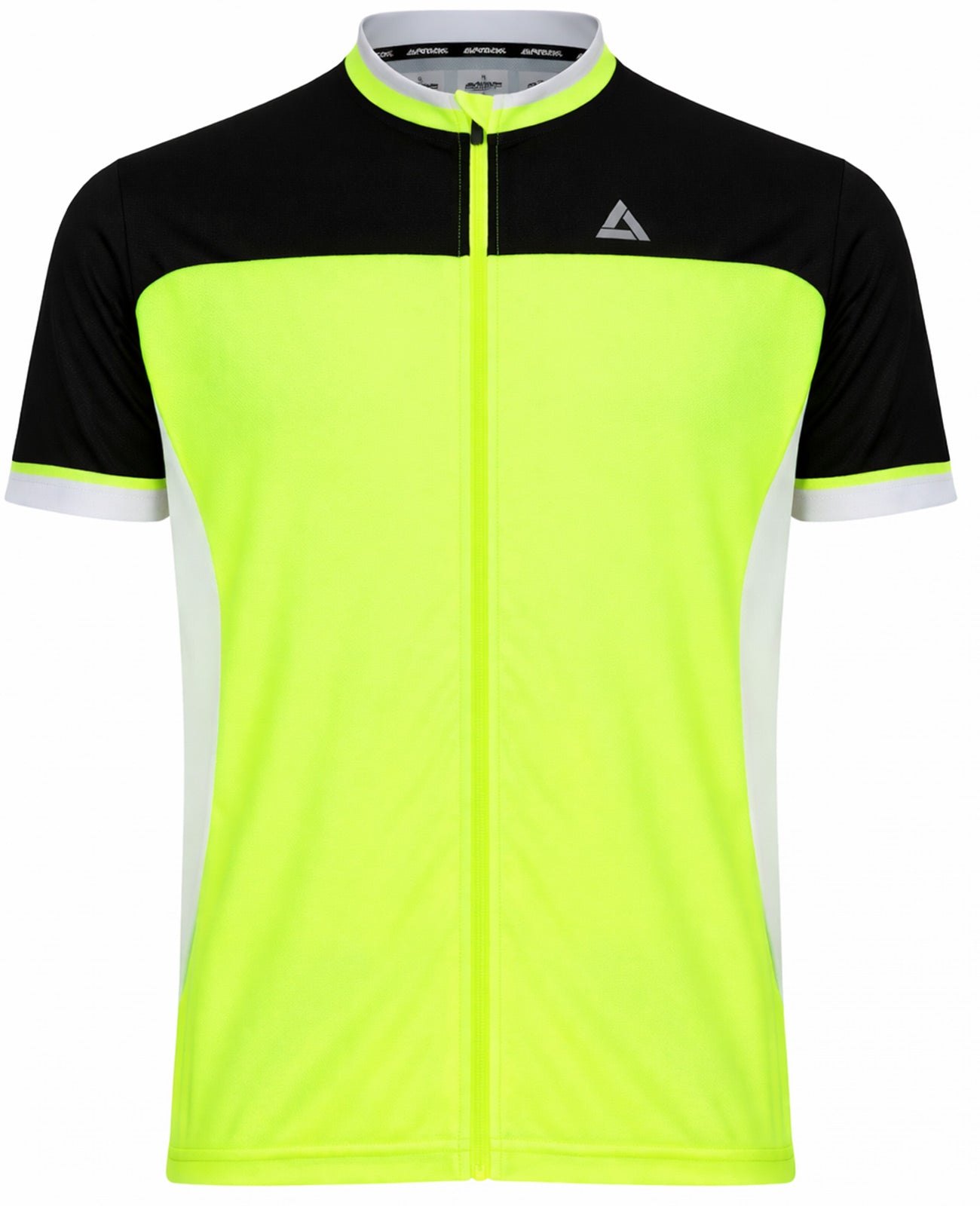 Fietsjersey met een fietsen van heren met een fietstersy met korte mouwen per t ii neon-black