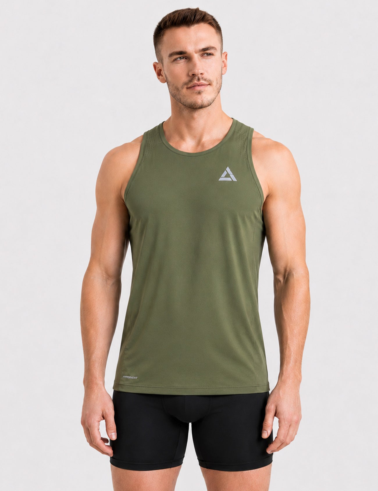 Heren hardloopshirt mouwloos running tanktop Pro Line II blauw