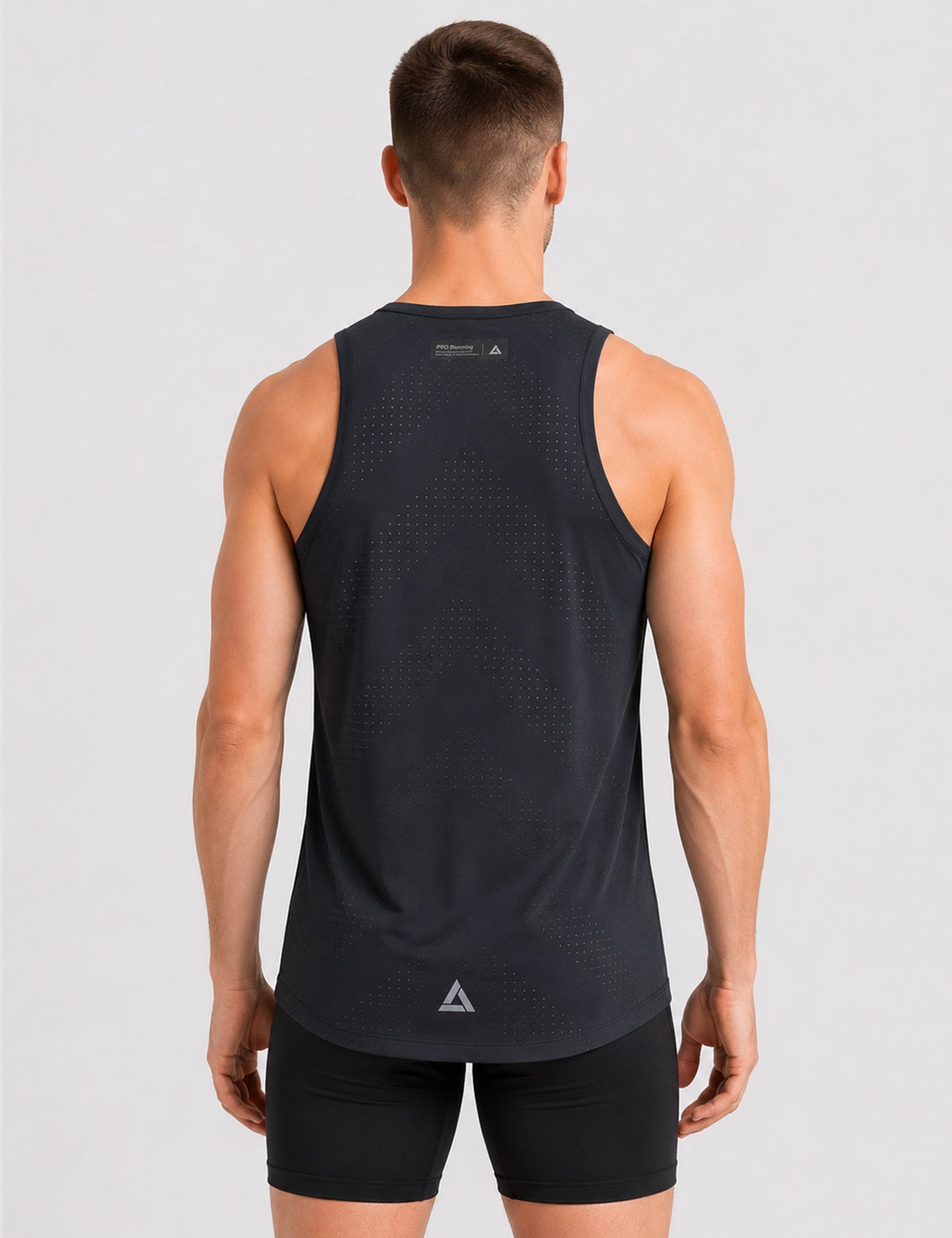 Herren Laufshirt Ärmellos Kurzarm Running Tank-Top Pro Line II Slate
