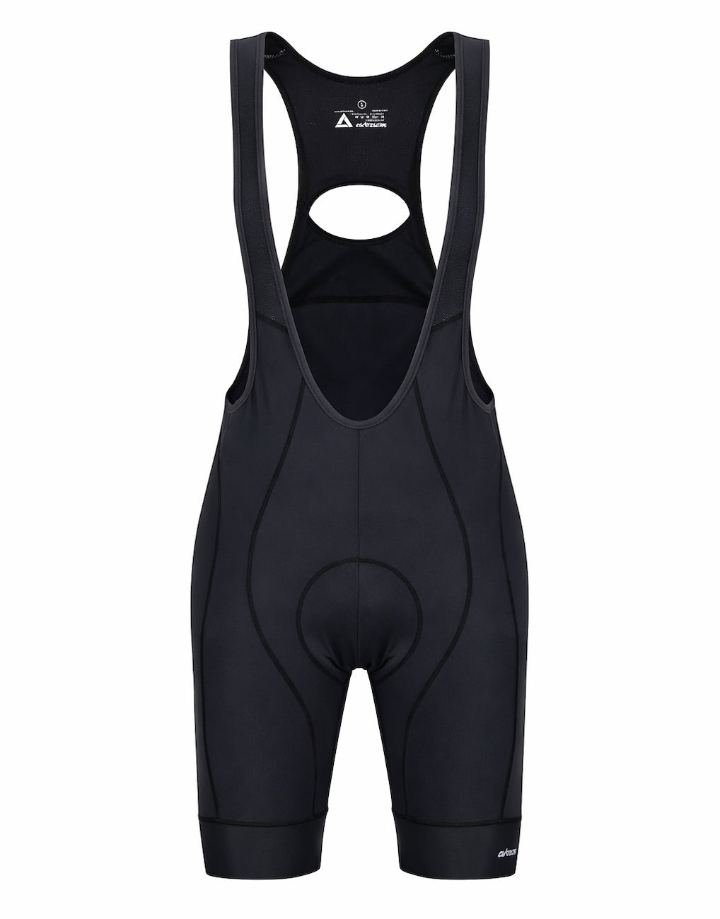 Men's bike pants briefly with straps - carrier trousers Comfort Line Schwarz