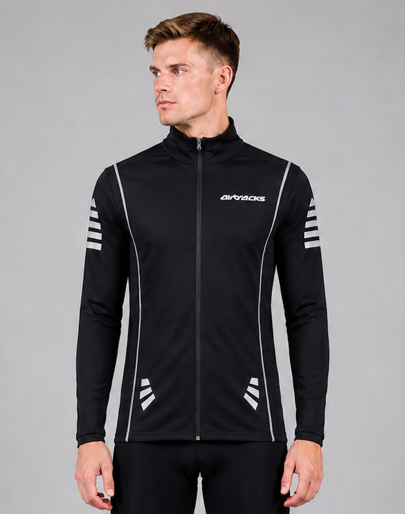 Ermo Thermo Radtrikot Pro zwart zilver