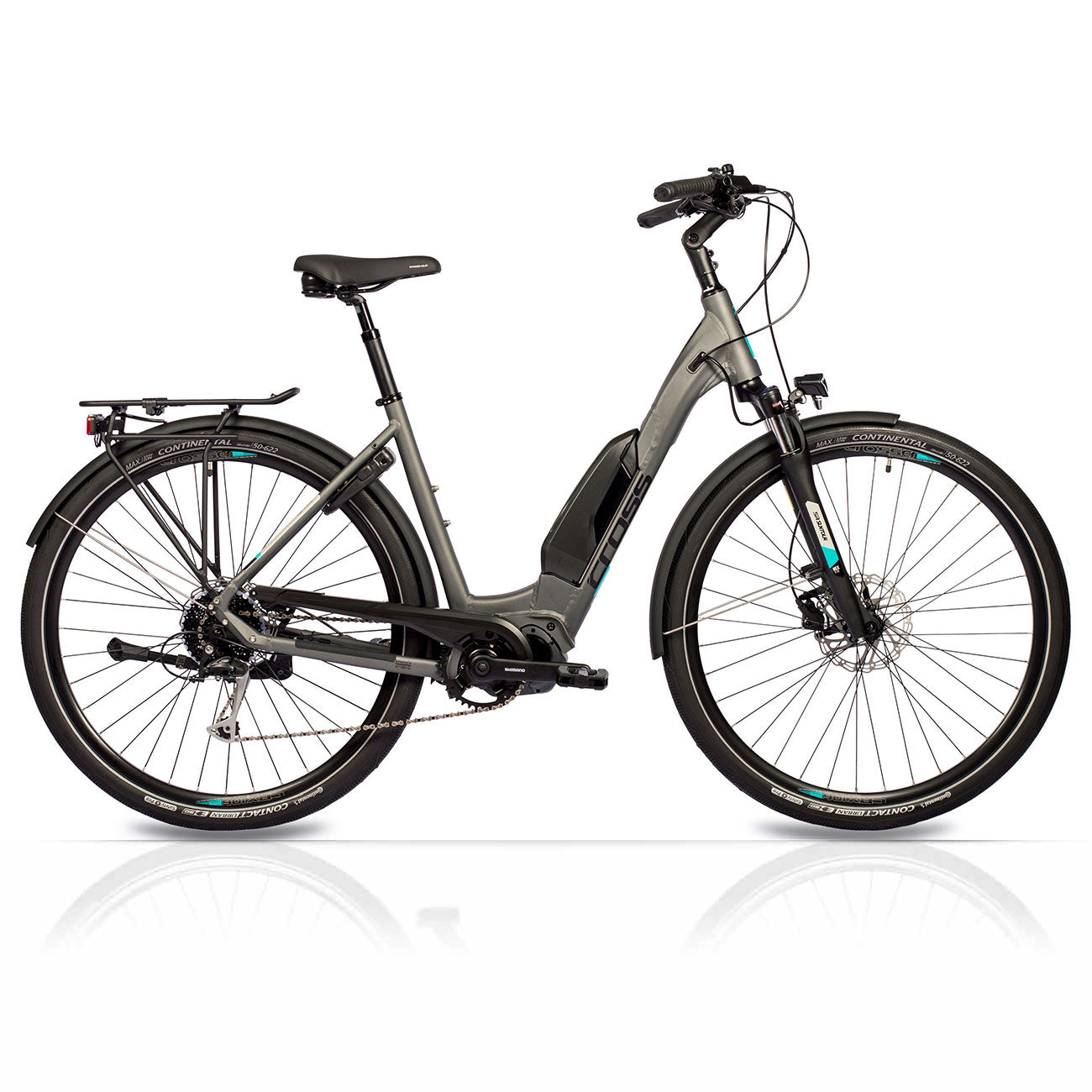 28" Bicicleta eléctrica de trekking LS WAVE X-Tron SR1 SHIMANO STEPS E-6100 504Wh 9 VELOCIDADES SHIMANO ALIVIO
