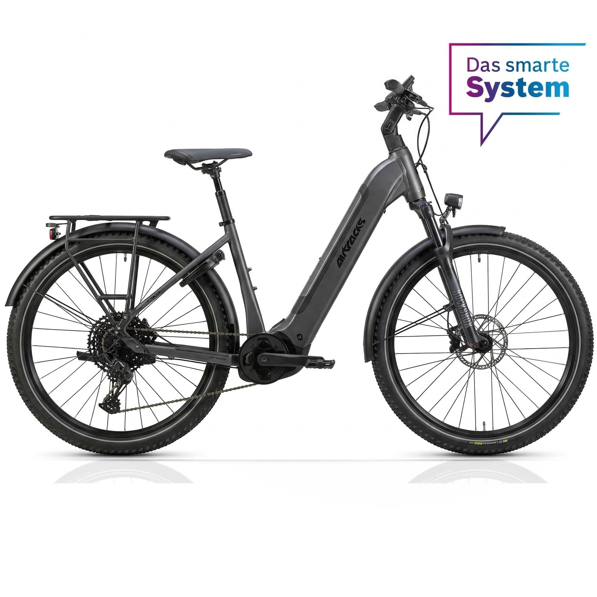 27,5" Damen E-SUV MTB Wave LS TERRA CX2 BOSCH PERFORMANCE LINE PX Smart System POWERTUBE 600 Wh 12 x GANG SRAM SX EAGLE - Schwarz