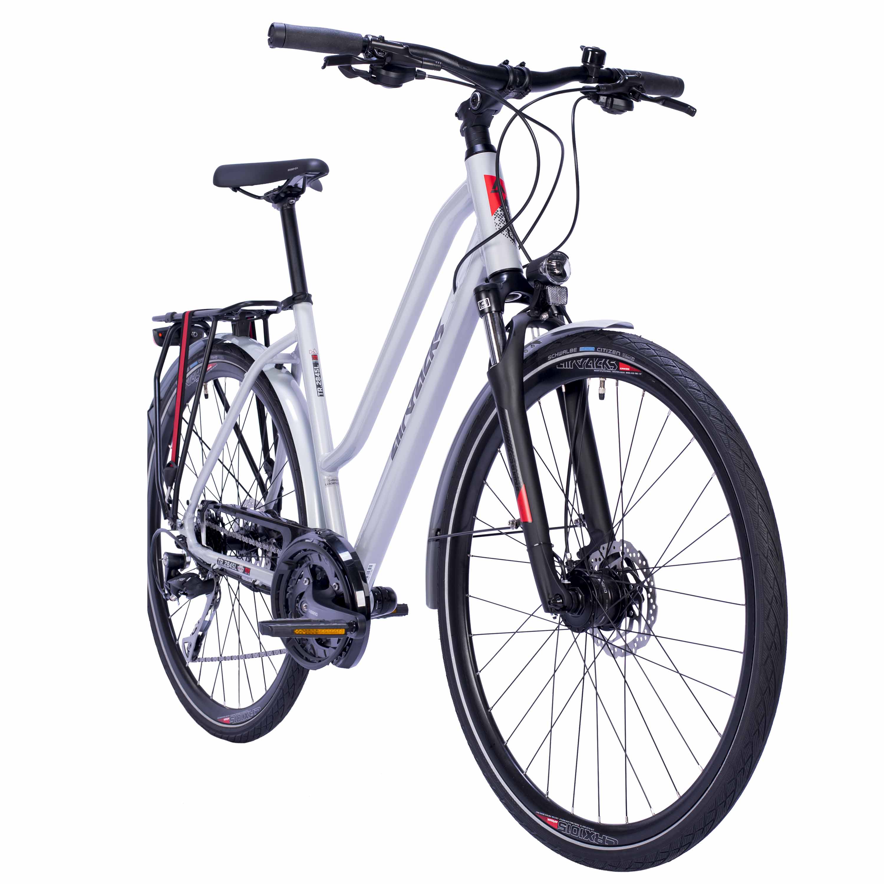 28" Bicicleta de trekking mujer TR.2845L 24 x velocidades Shimano Alivio RD-M3100-SGS Shadow