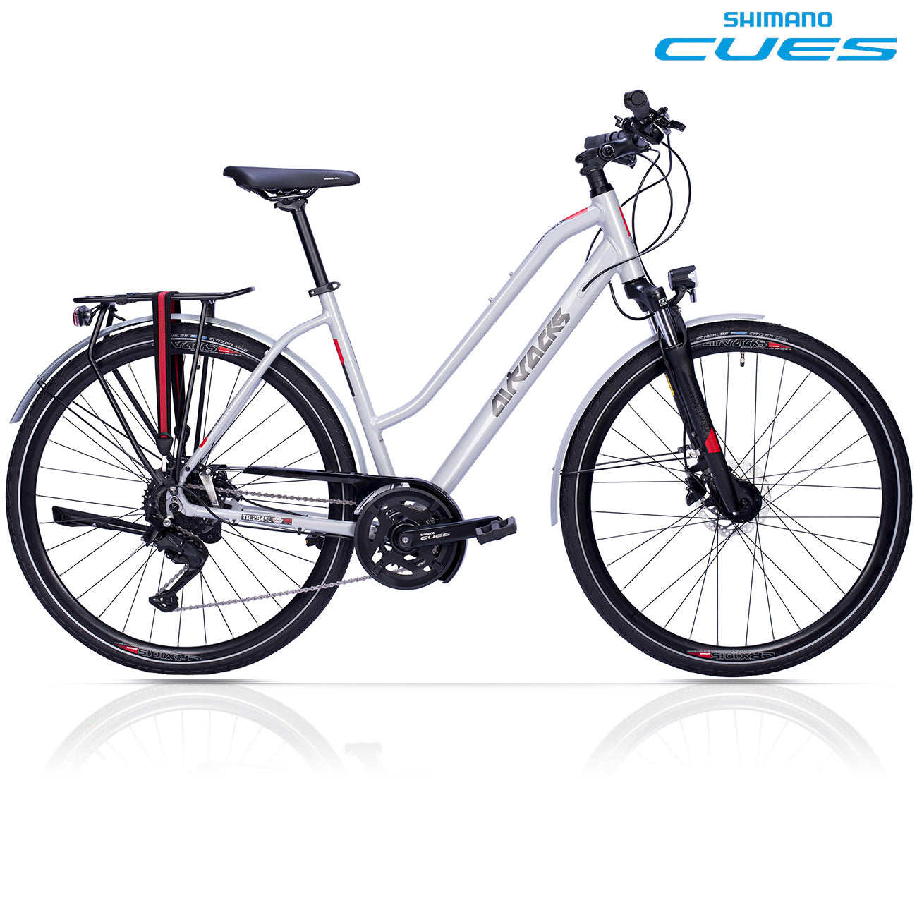 28" Women's Trekking Bicycle TR.2845L 2 x 9 SPEED SHIMANO CUES RD-U3020-9