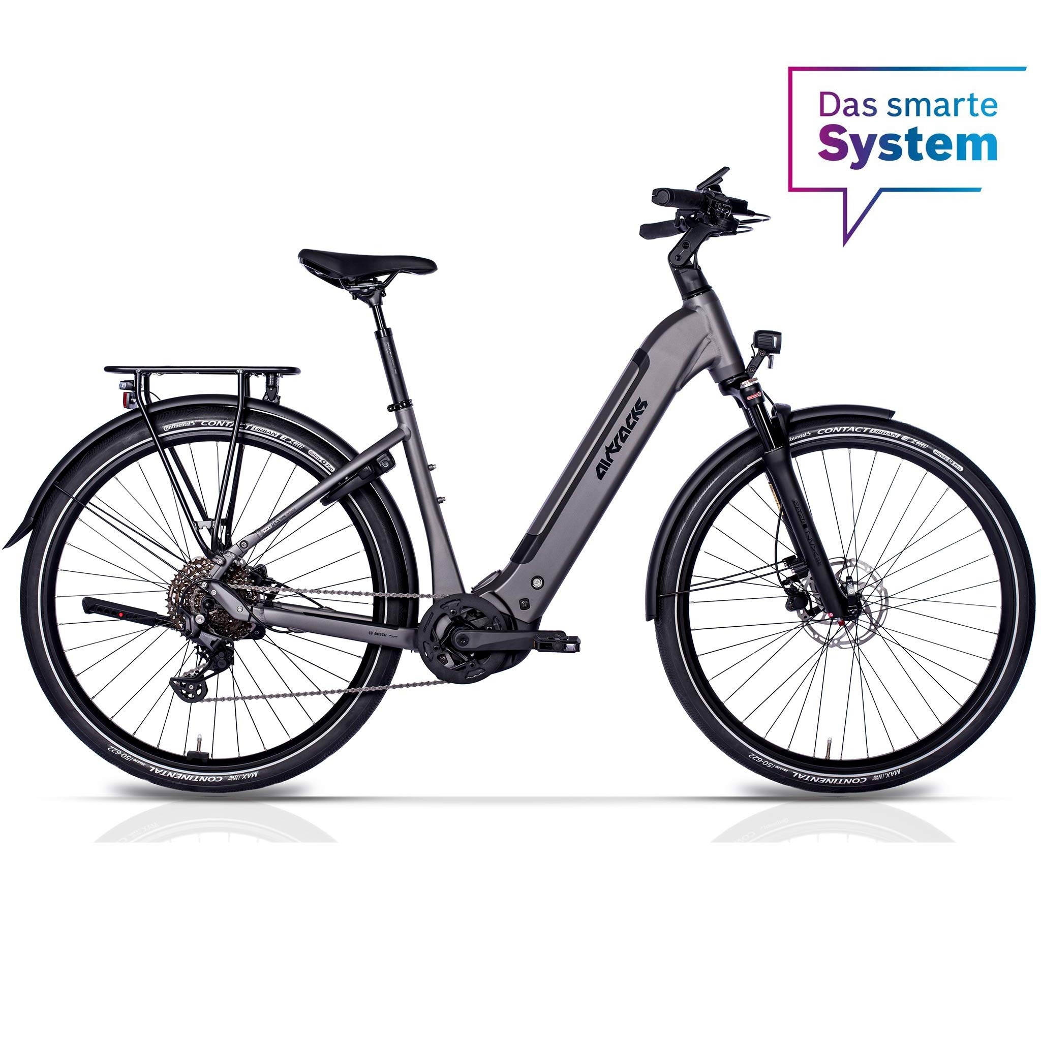 28" BICICLETA ELÉCTRICA DE TREKKING MUJER LS WAVE TERRA TR2 BOSCH PERFORMANCE LINE PX SMART SYSTEM POWERTUBE 600 WH SHIMANO 10 x VELOCIDADES DEORE RD-M5130 SGS