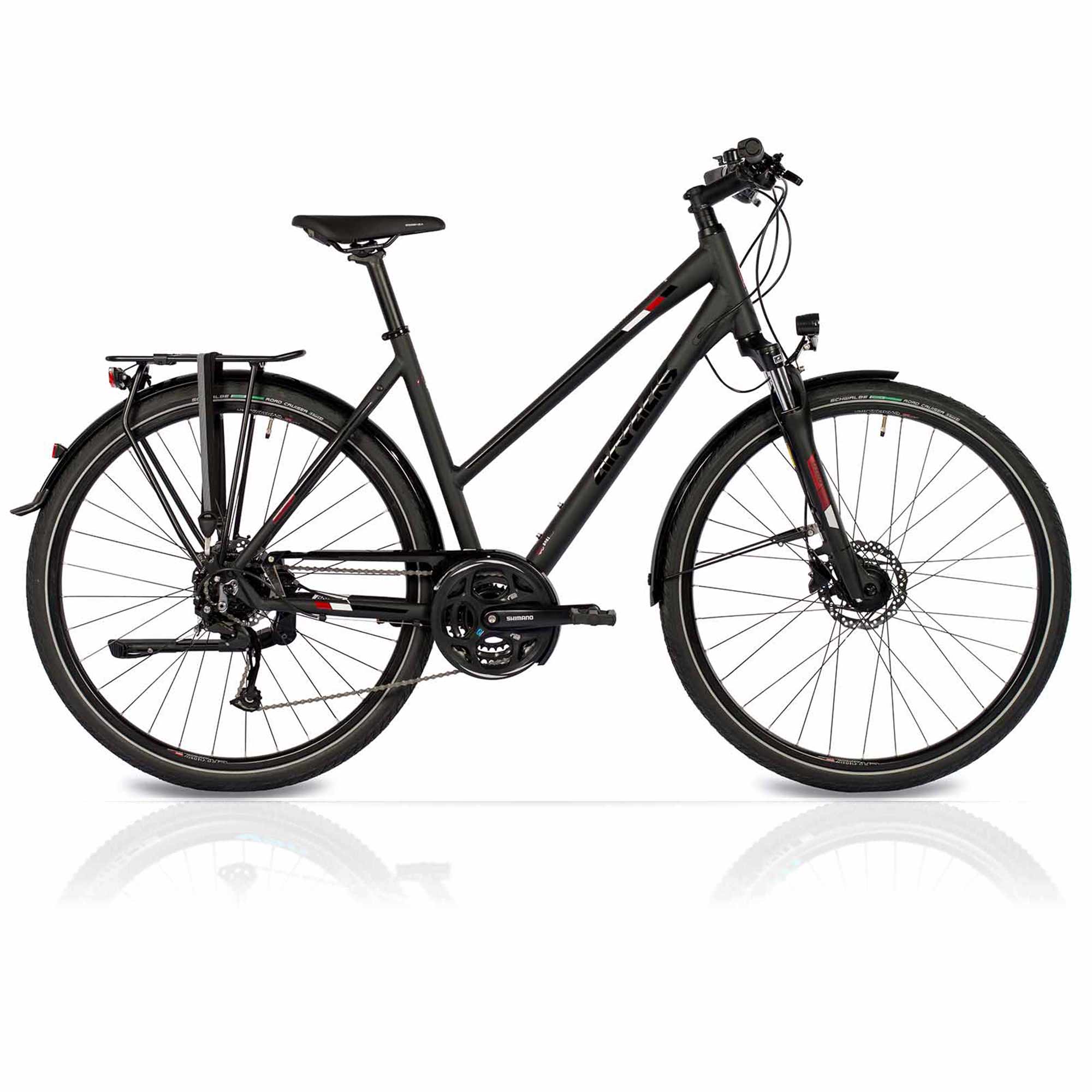 28" Bicicleta de trekking para mujer TR.2830L Bicicleta de trekking de 24 velocidades Shimano Alivio RD-M3100 SGS Shadow