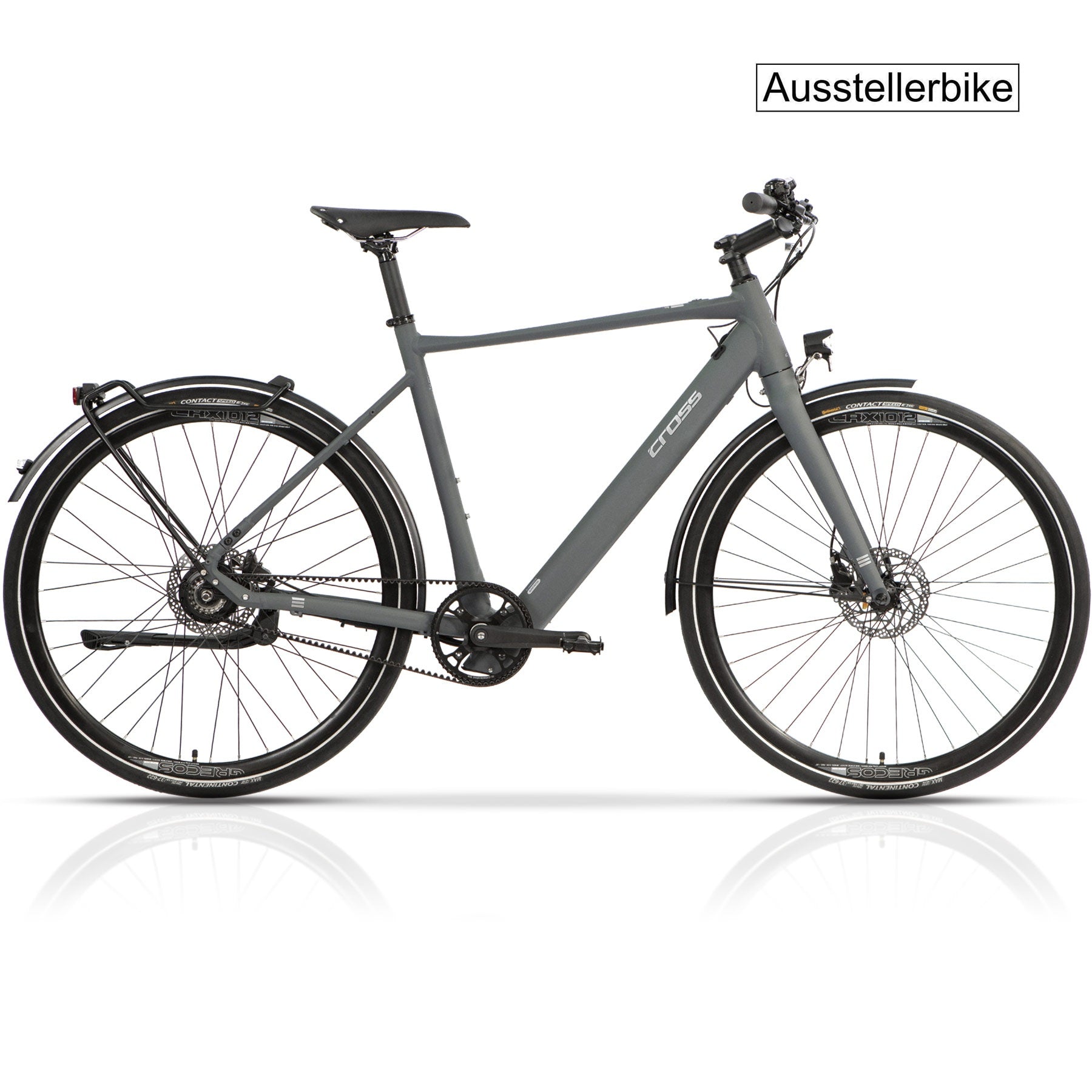 28" E-Bike Herren Urban Bike STREET Citybike BAFANG 350WH GATES CARBON BELT SINGLE SPEED - B-Ware / 86km