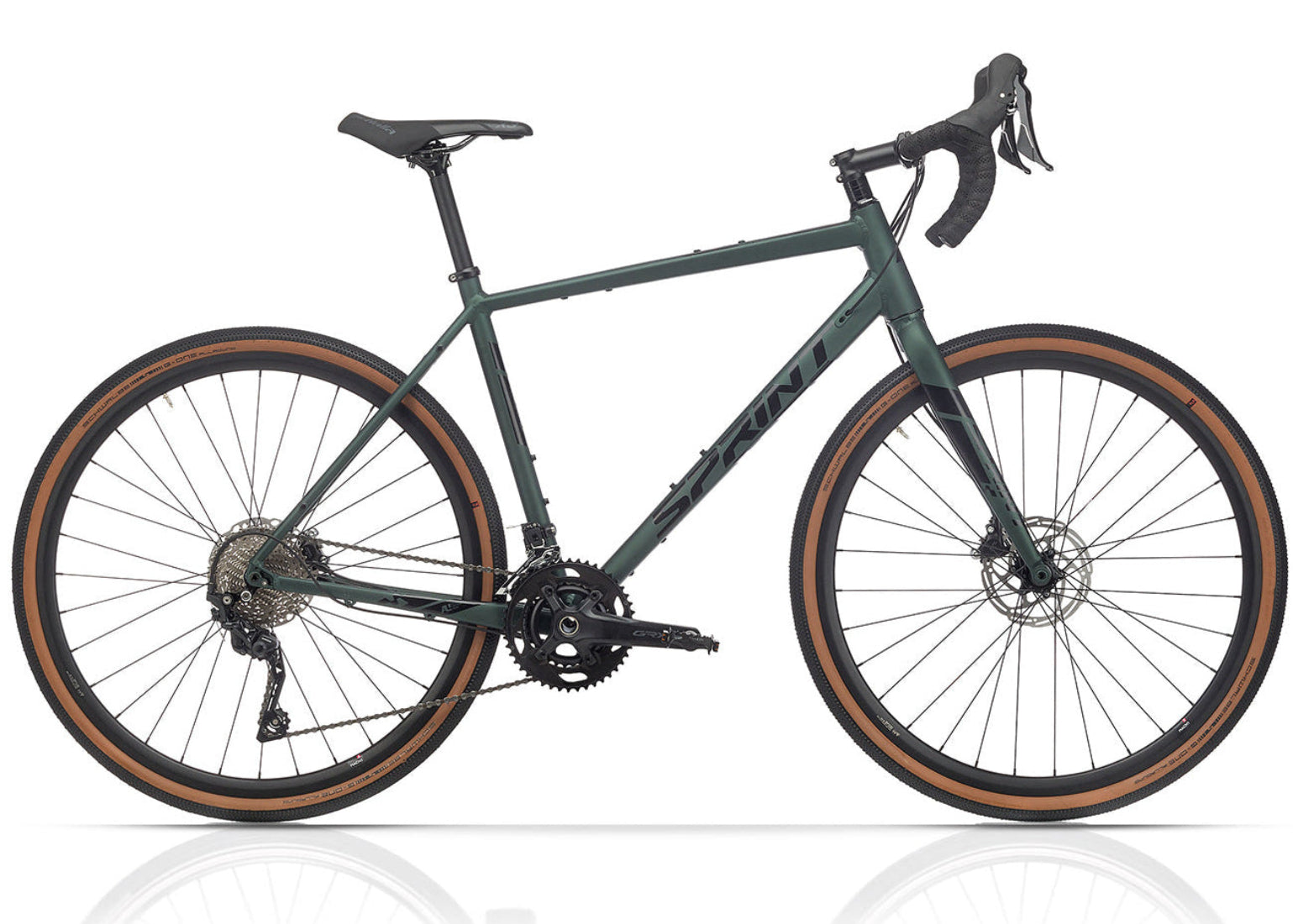 28" Heren gravelbike WHISPER ELITE HD fiets 2 x 10 versnellingen Shimano SHIMANO GRX-400