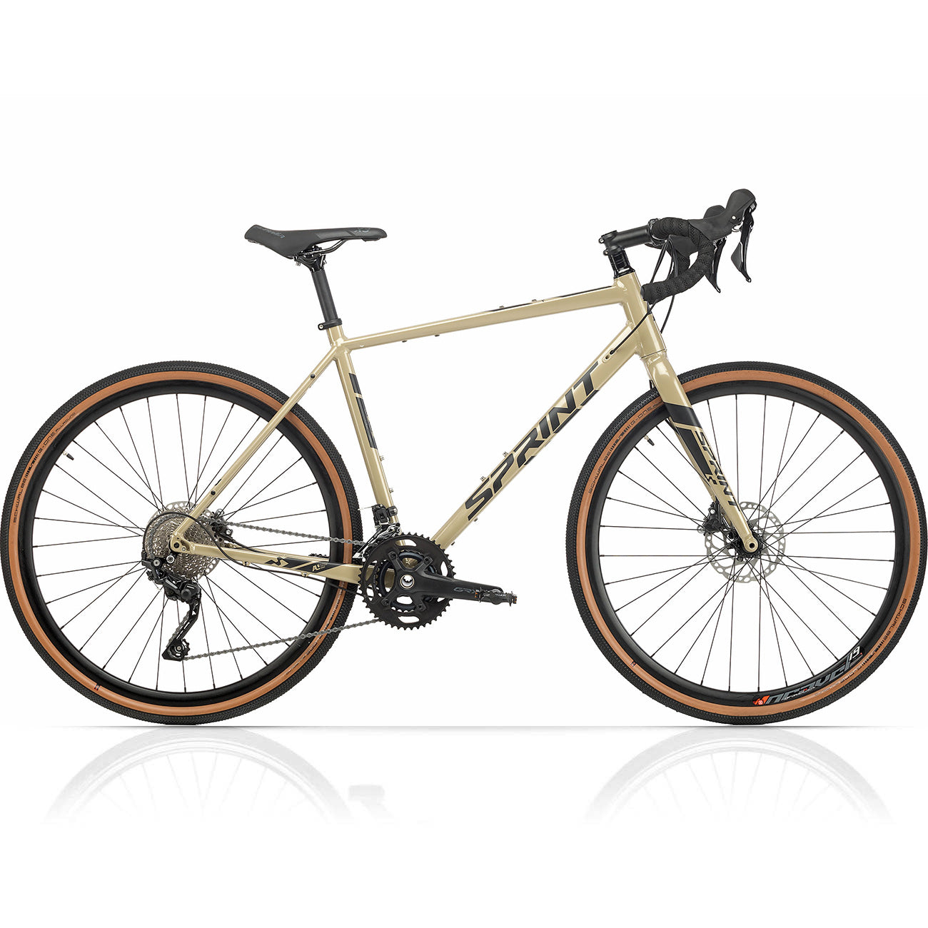 Bicicleta Gravel para hombre WHISPER ELITE HD de 28" Bicicleta 2 x 10 velocidades Shimano SHIMANO GRX-400