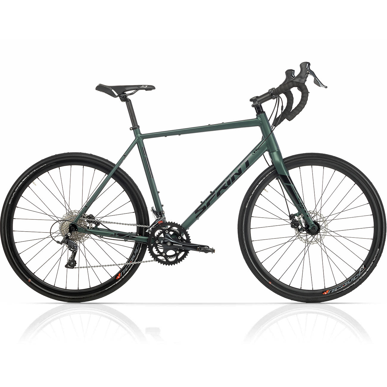 Bicicleta Gravel para hombre WHISPER ELITE MD de 28" Bicicleta 2 x 9 velocidades SHIMANO SORA ST-R3000